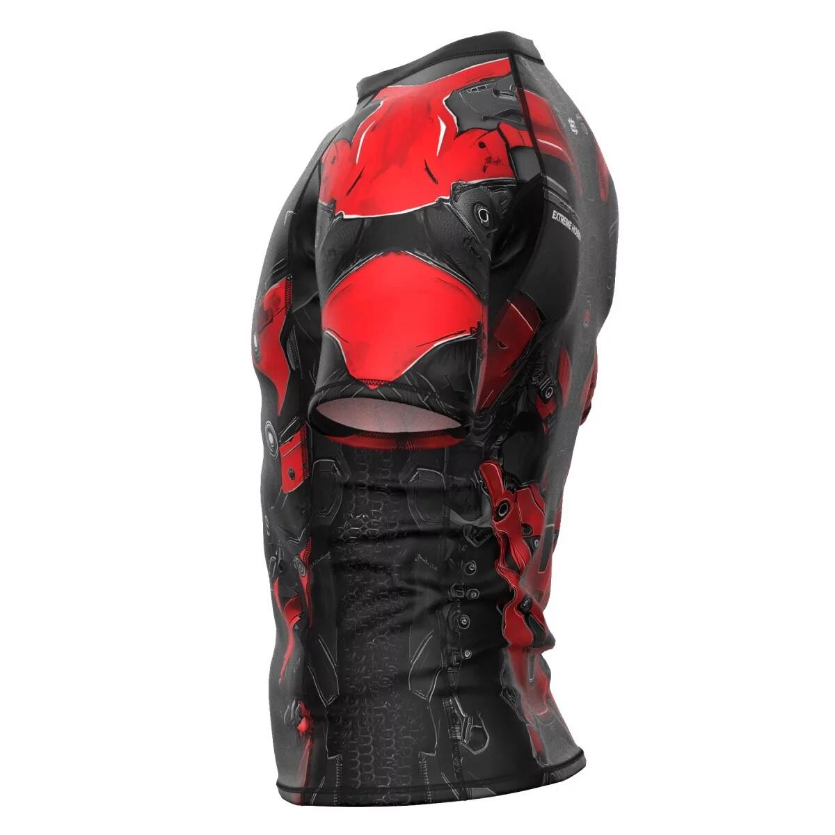 Rashguard da uomo a maniche corte MMA EXTREME HOBBY IRON FORCE 6/7