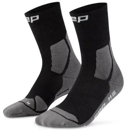 CEP Hiking Light Merino Mid-Cut Compressie - Zwart/Grijs - Dames (34/37)