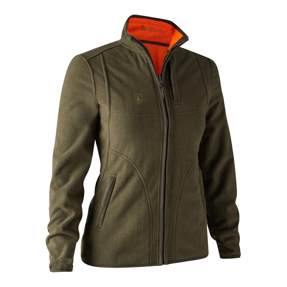 Deerhunter Lady Pam Bonded Fleecejacke Damen, wendbar (Orange) Größe 42 5/7