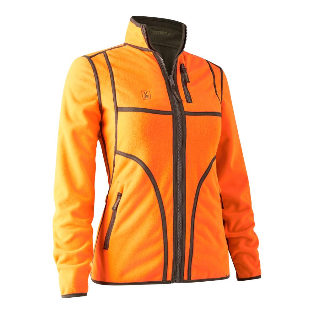 Deerhunter Lady Pam Bonded Fleecejacke Damen, wendbar (Orange) Größe 42 6/7