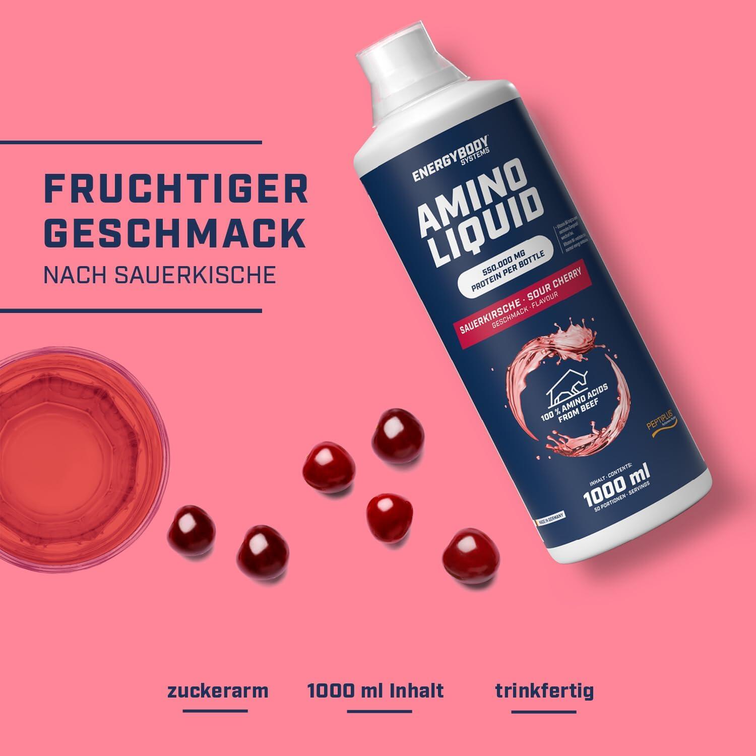 Amino Liquid 550.000 mg Sauerkirsch, 1 Liter 3/5