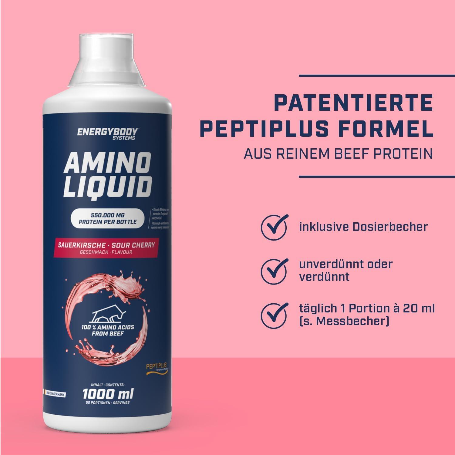 Amino Liquid 550.000 mg Sauerkirsch, 1 Liter 2/5
