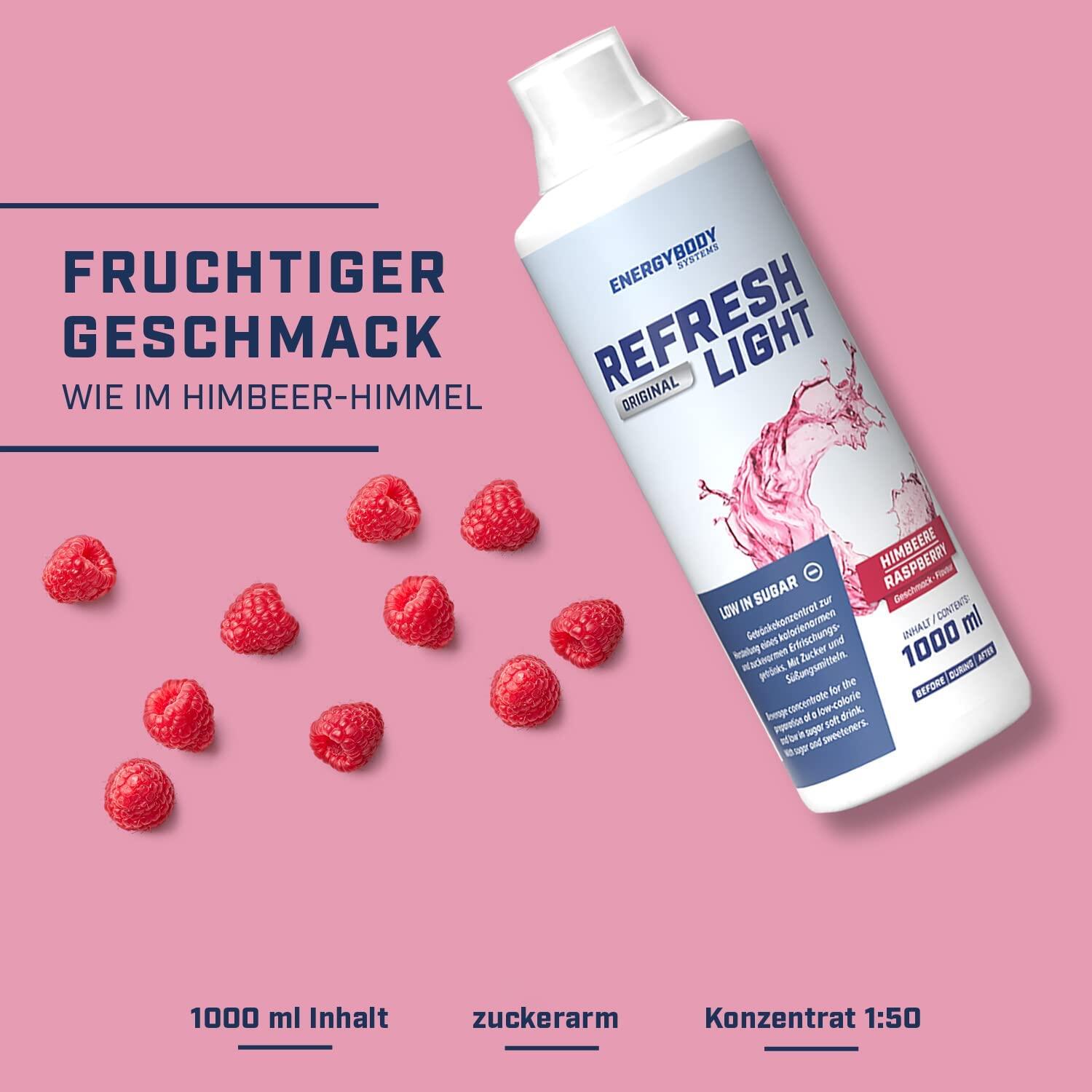 Refresh Light Getränkekonzentrat mit Vitaminen, Himbeere, 1 Liter 2/4