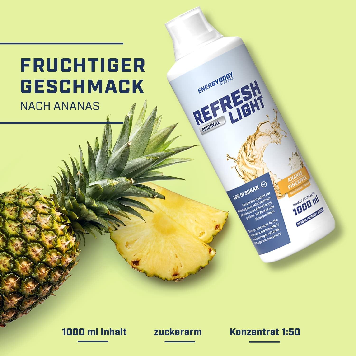Refresh Light Getränkekonzentrat mit Vitaminen, Ananas, 1 Liter 2/4