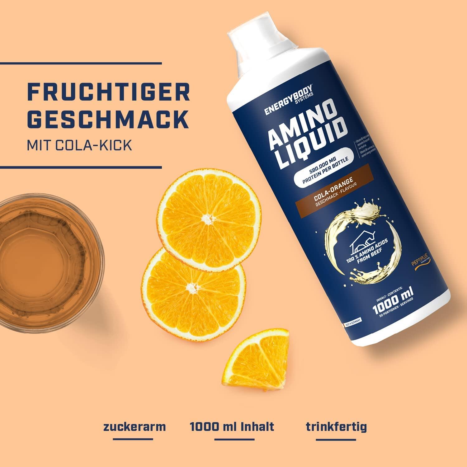 Amino Liquid 580.000 mg Cola-Orange, 1 Liter 2/5