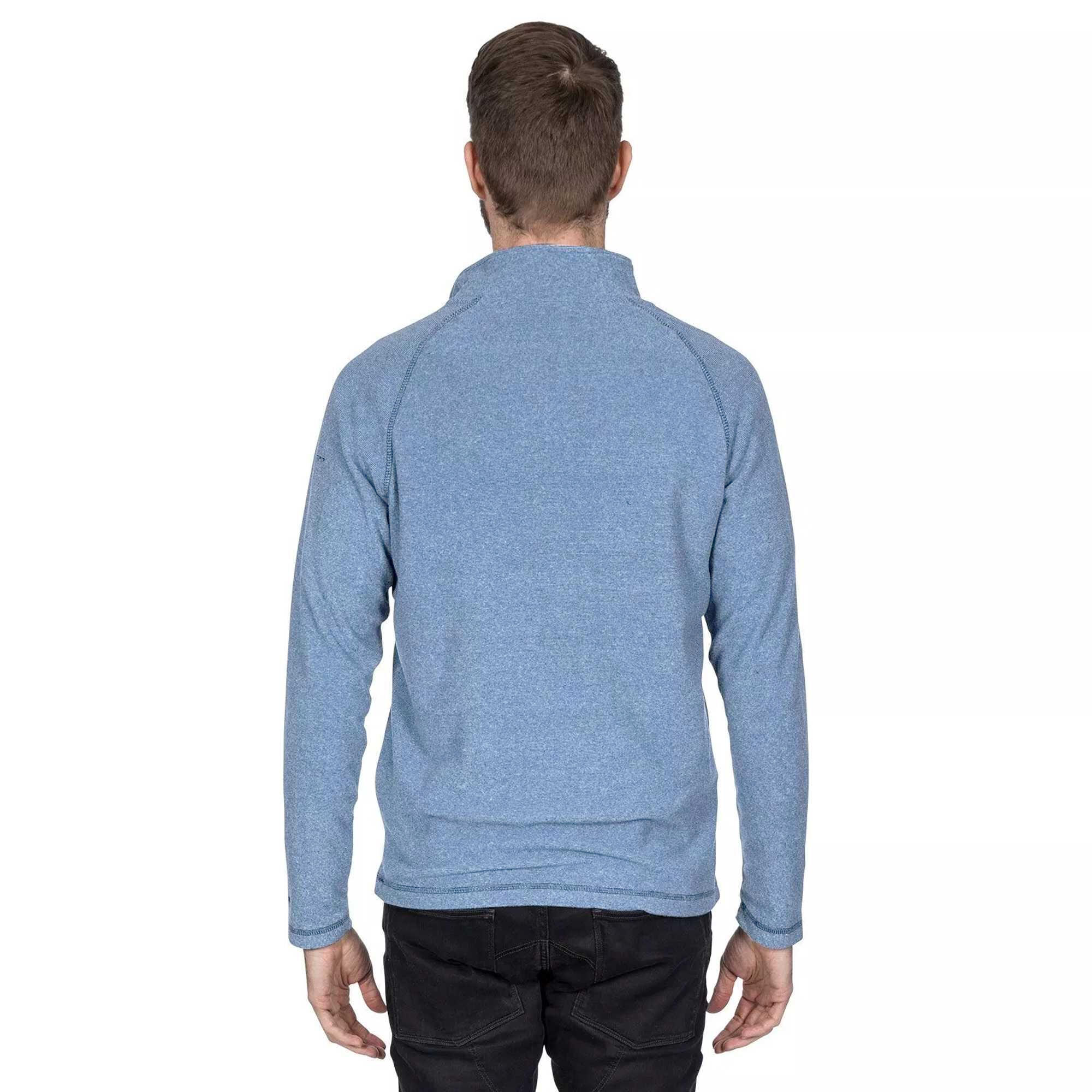 Maglia In Pile Cerniera Corta Uomo Trespass Keynote Blu 3/5