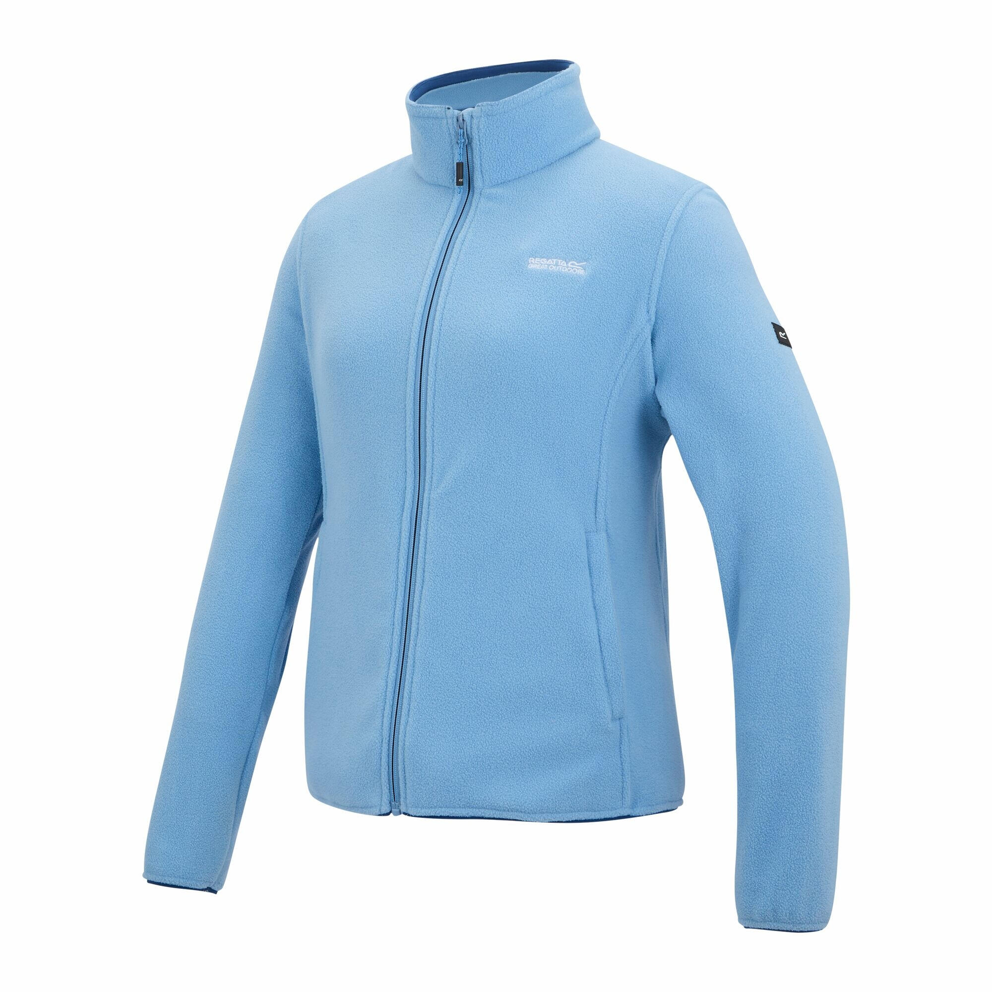 Womens/Ladies Clemence IV Full Zip Fleece (Washed Denim) 3/4