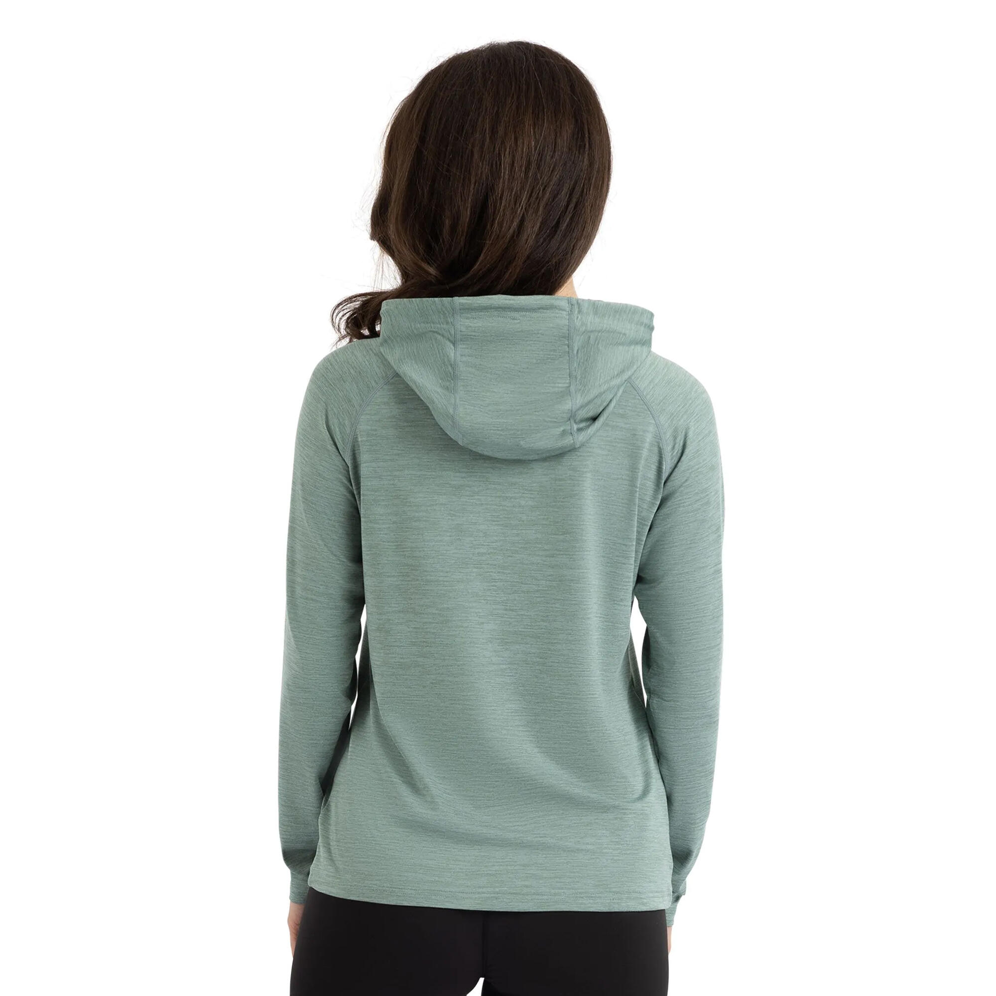 Sweat À Capuche HATTIE Femme (Vert Sarcelle Pâle) 3/5