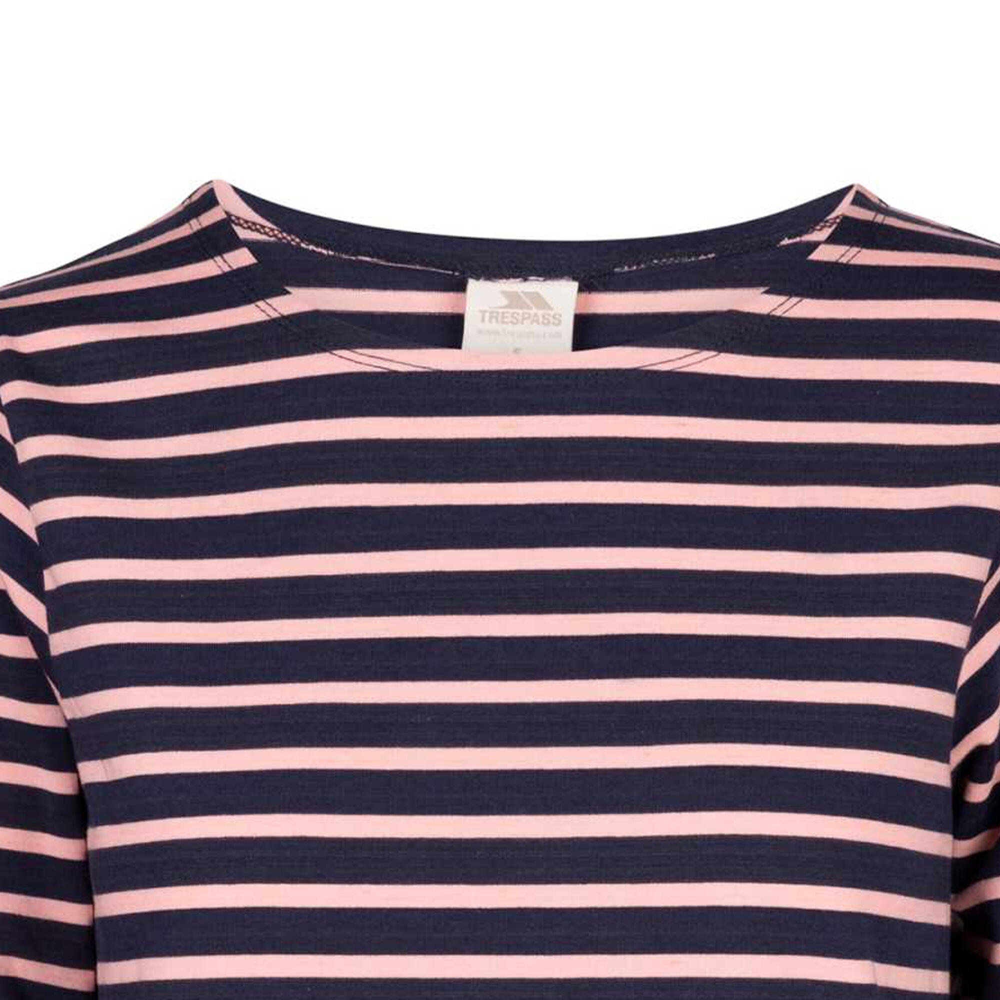 Chemisier Motif/style Rayure Fil Teint KAREN Femme (Rose Coquillage) 3/5