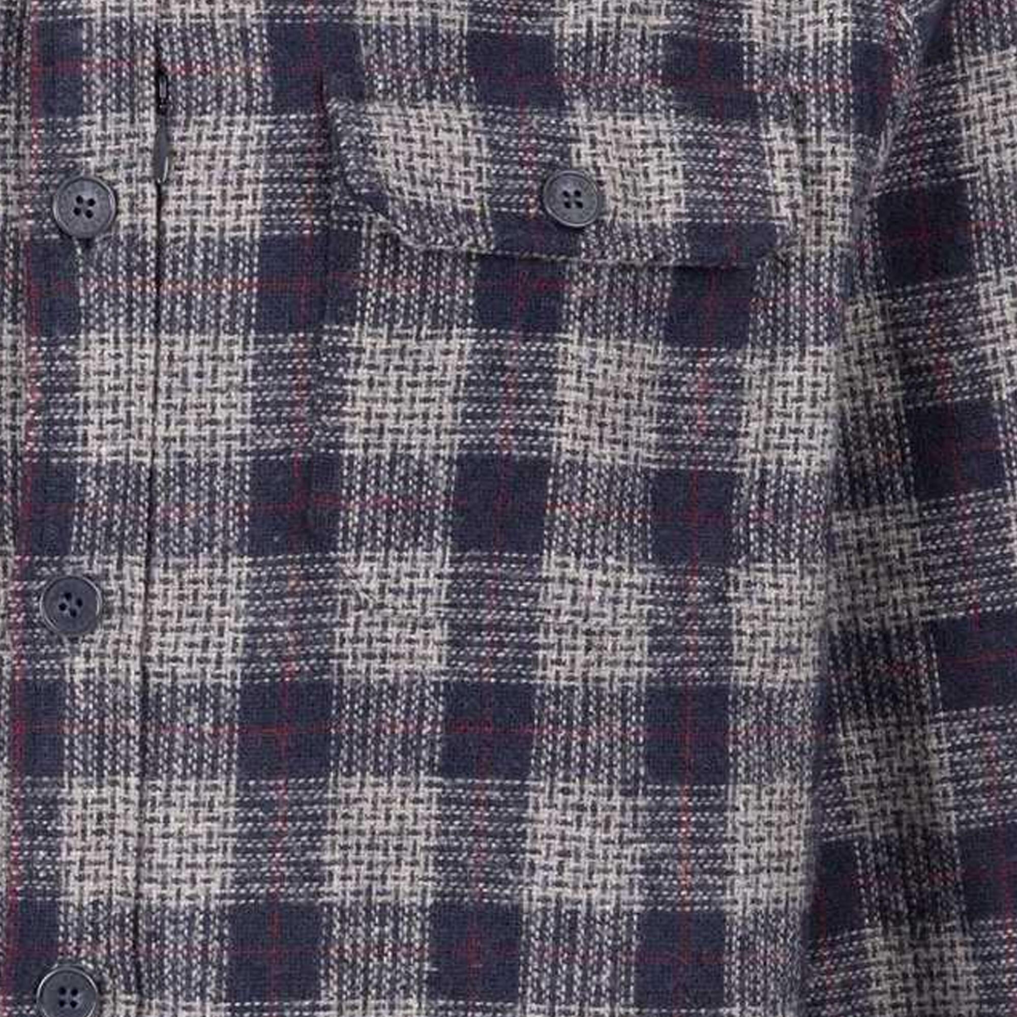 Camicia A Quadri Uomo Trespass Portlaw Grigio Blu 4/5