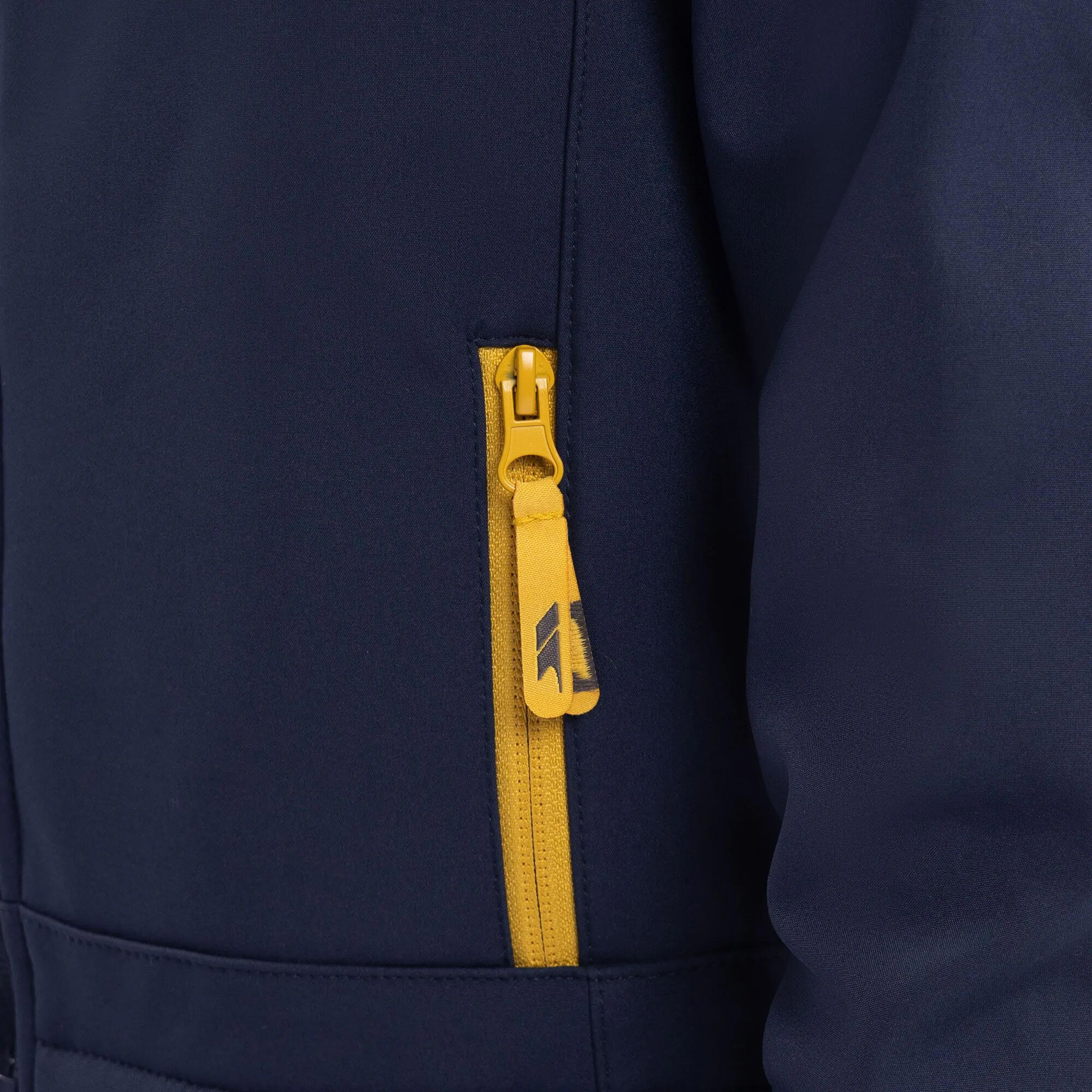 Veste Softshell FASTER Enfant (Bleu Marine / Jaune) 4/5