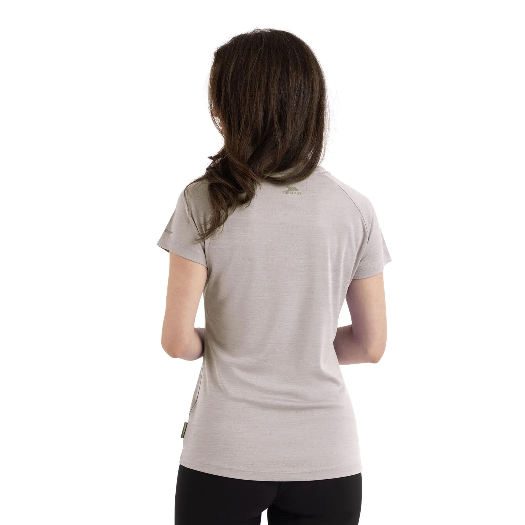 Tshirt Sport VICKLAND Femme (Gris Clair Chiné) 3/5