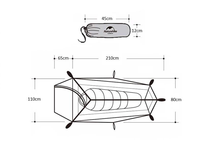 Naturehike ultralight 1 man tent 5/6