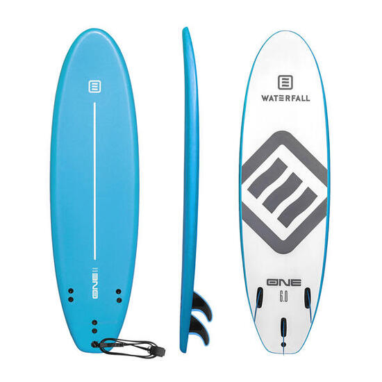 Planche Surf Waterfall One 6' Bleue 45L Enfant / Adulte Léger