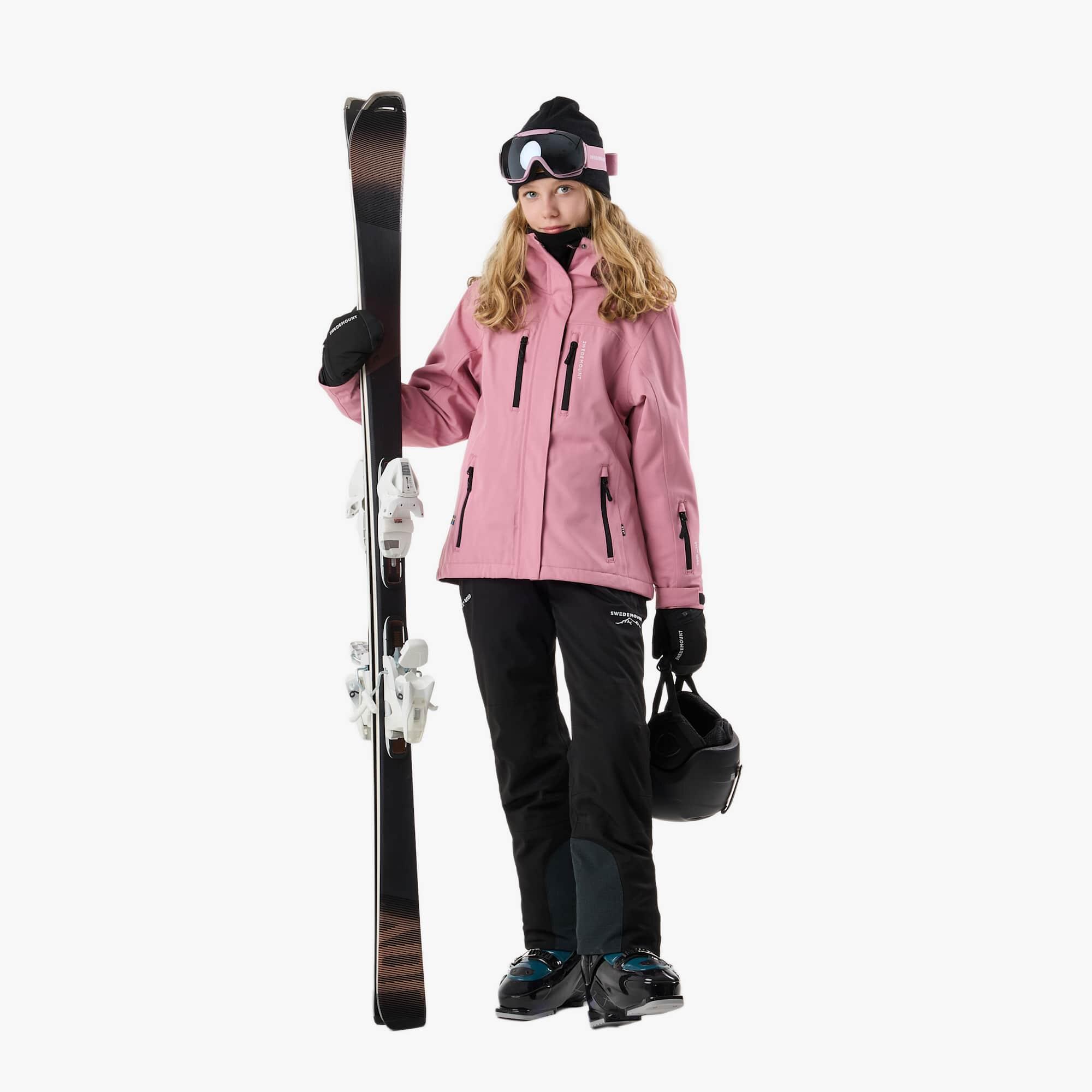 Pantalon de ski junior imperméable respirant coupe-vent Bib Pants JR 3/8