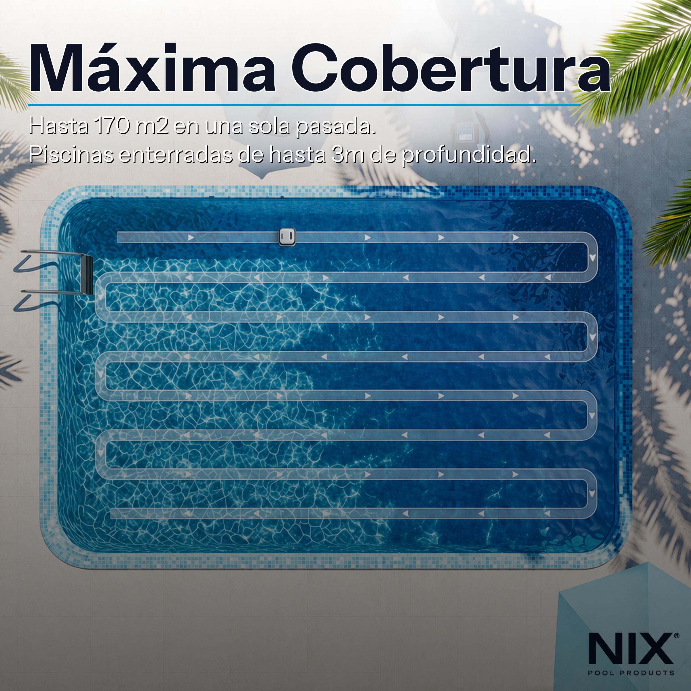 Nix Pool QD40 schnurloser, batteriebetriebener Poolreiniger-Roboter 4/7