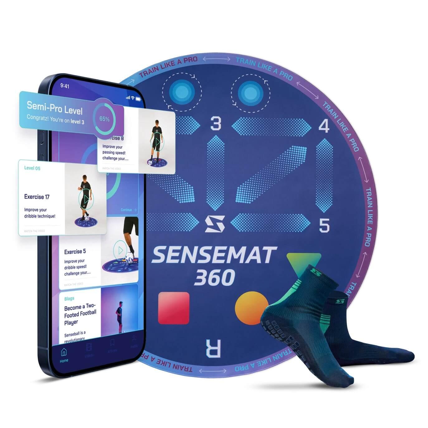 SenseMat 360 - Profi-Kognitives & Fußarbeit Fußball-Trainingsmatte 7/8