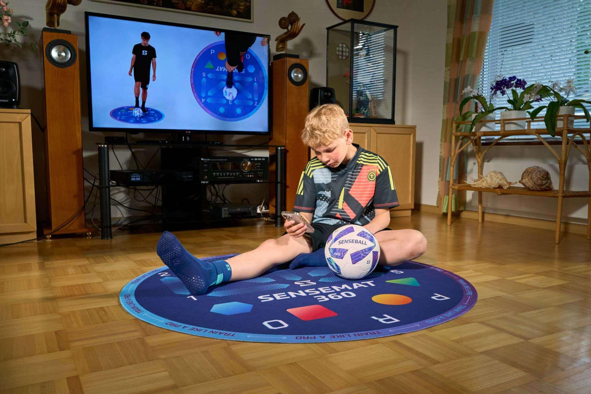 SenseMat 360 - Profi-Kognitives & Fußarbeit Fußball-Trainingsmatte 4/8