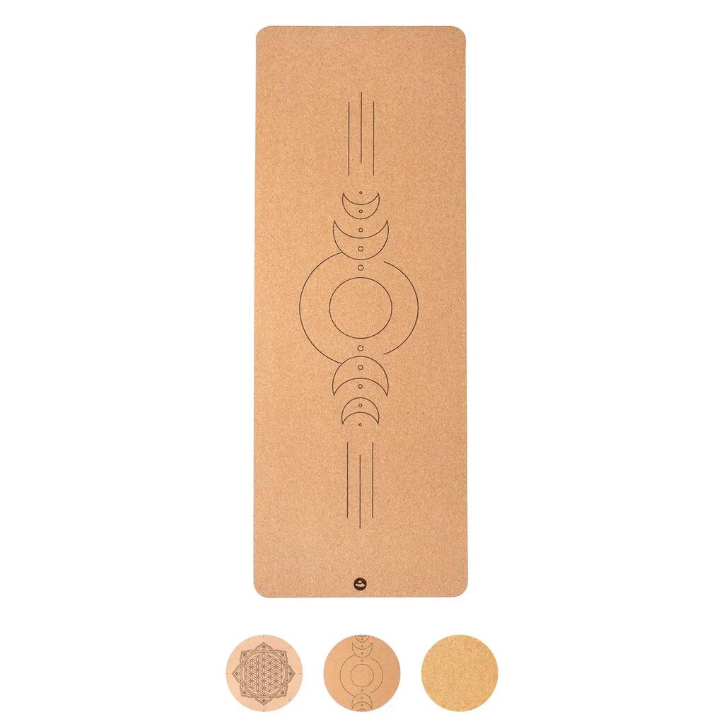 Постелка за йога Bodhi Cork Luna 4мм - корк