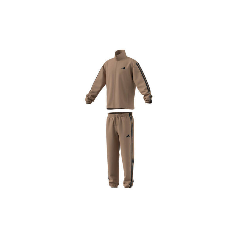 Adidas M 3S WV TT TS Men Sports Track Suit Brown -  1