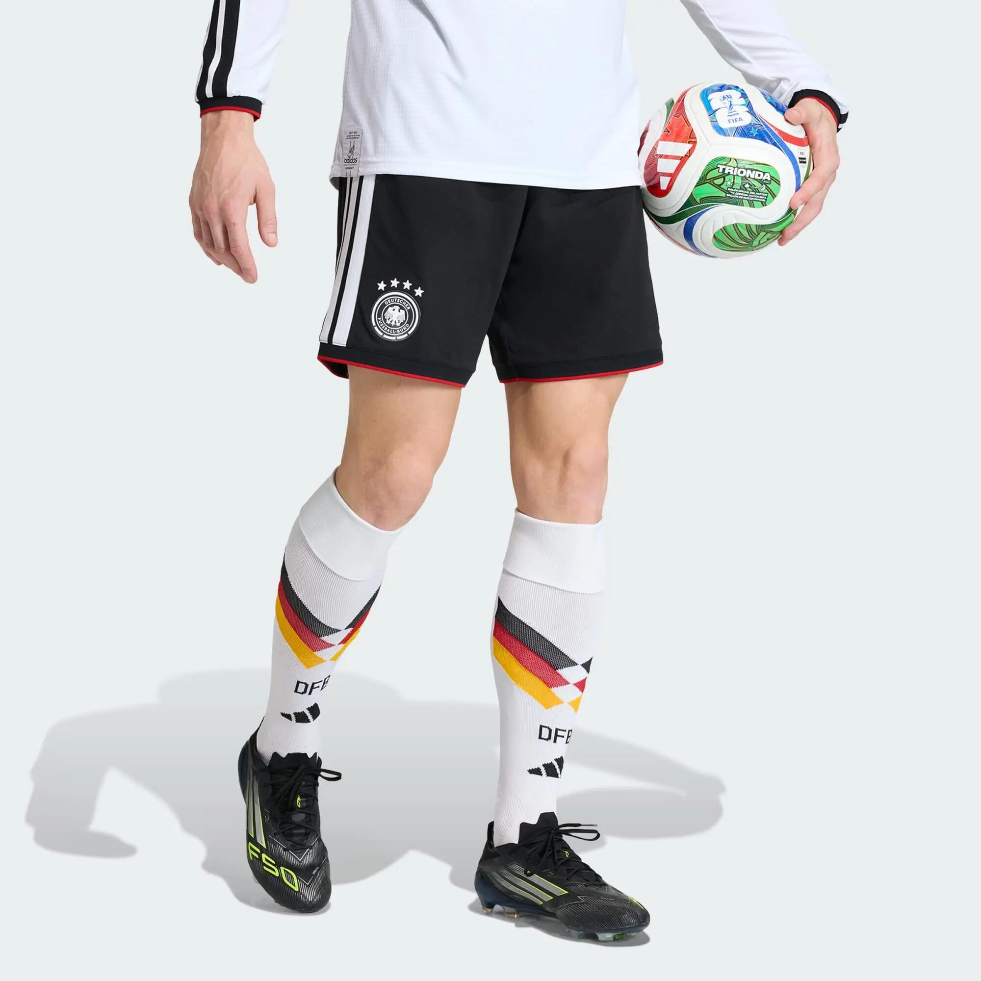Adidas DFB H SHO Men Football Shorts Black -  2