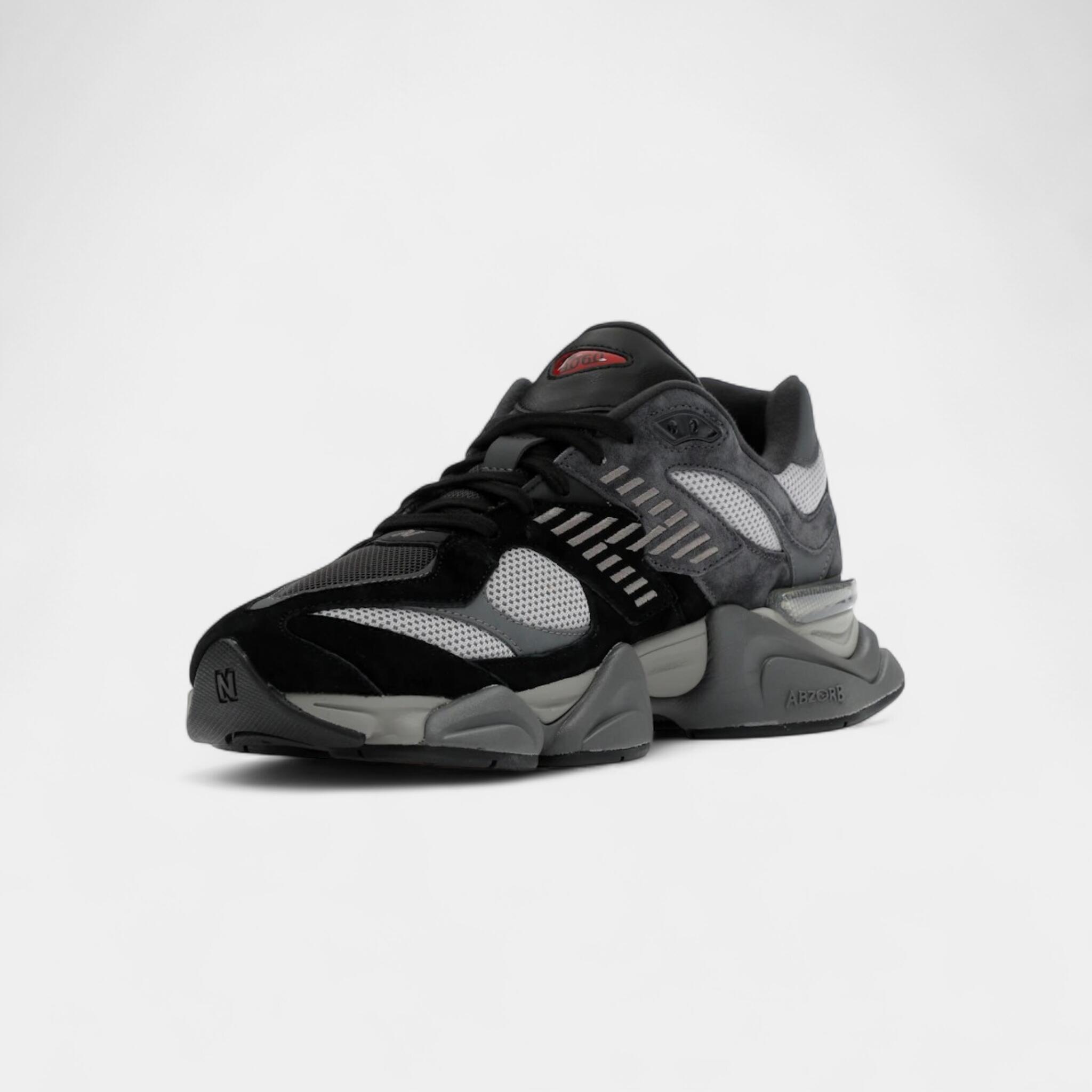 New Balance 9060 Black Castlerock Grey 3/5