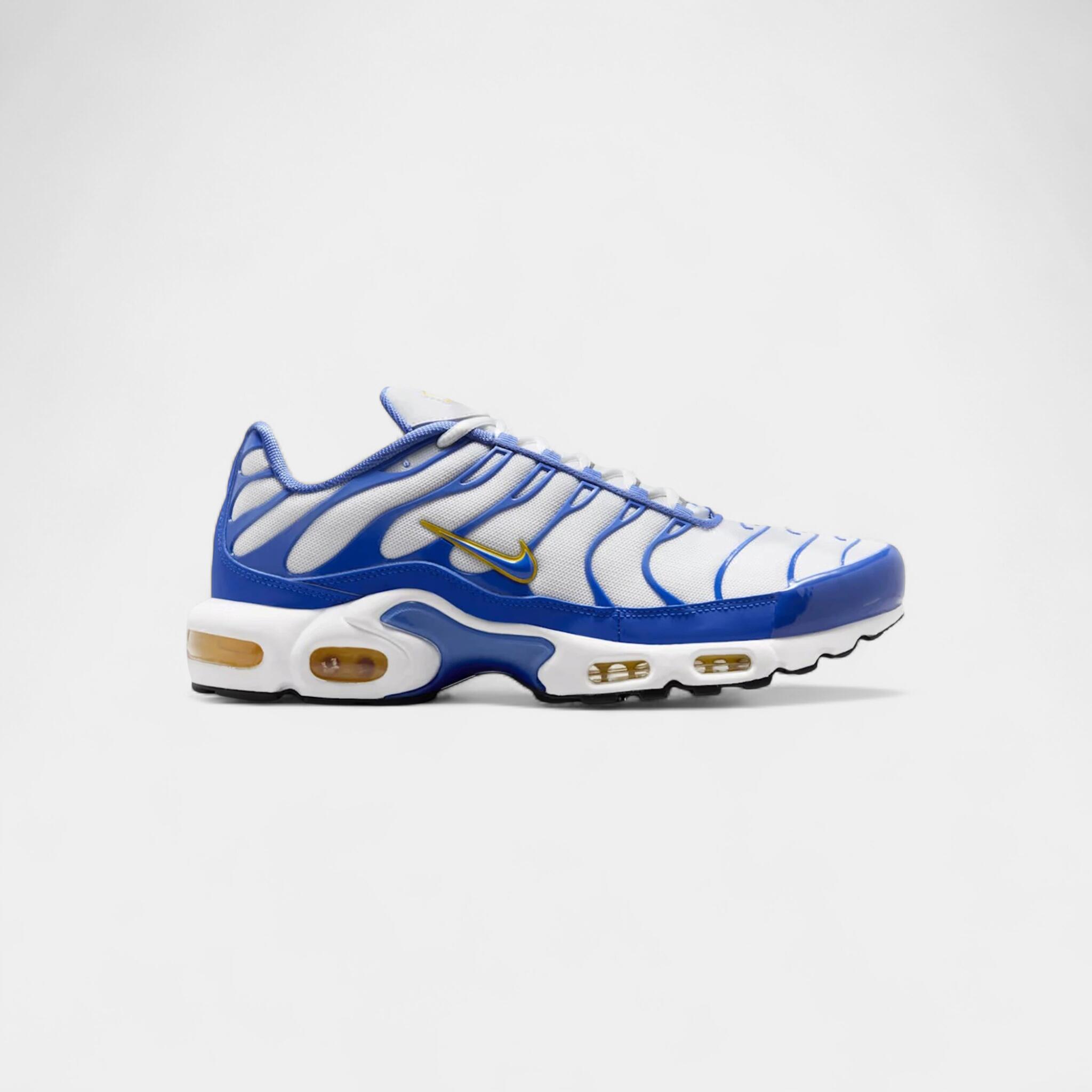 Nike Air Max Plus White Lyon Blue Varsity Maize 1/2