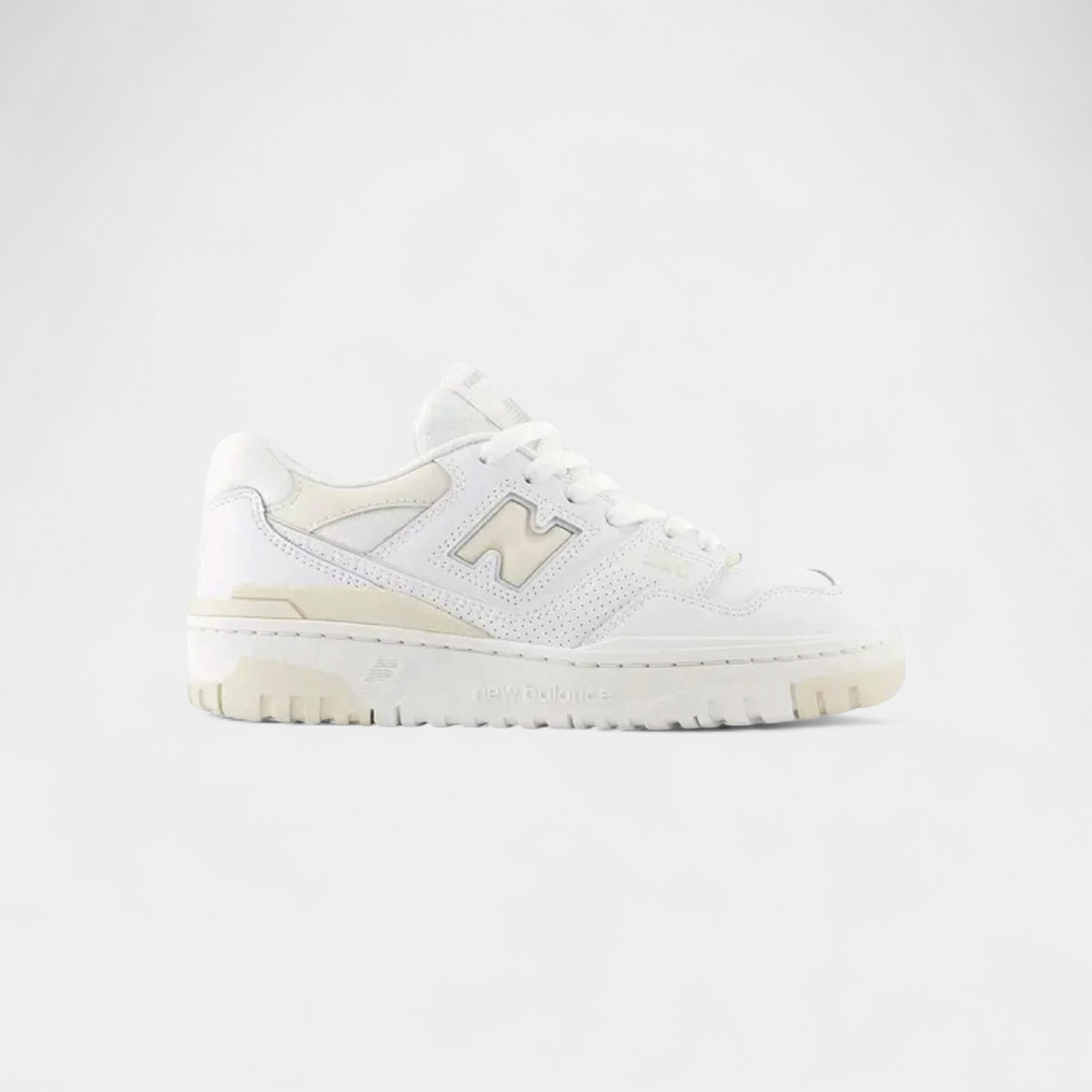 New Balance 550 White Cream Leather (GS) 1/3