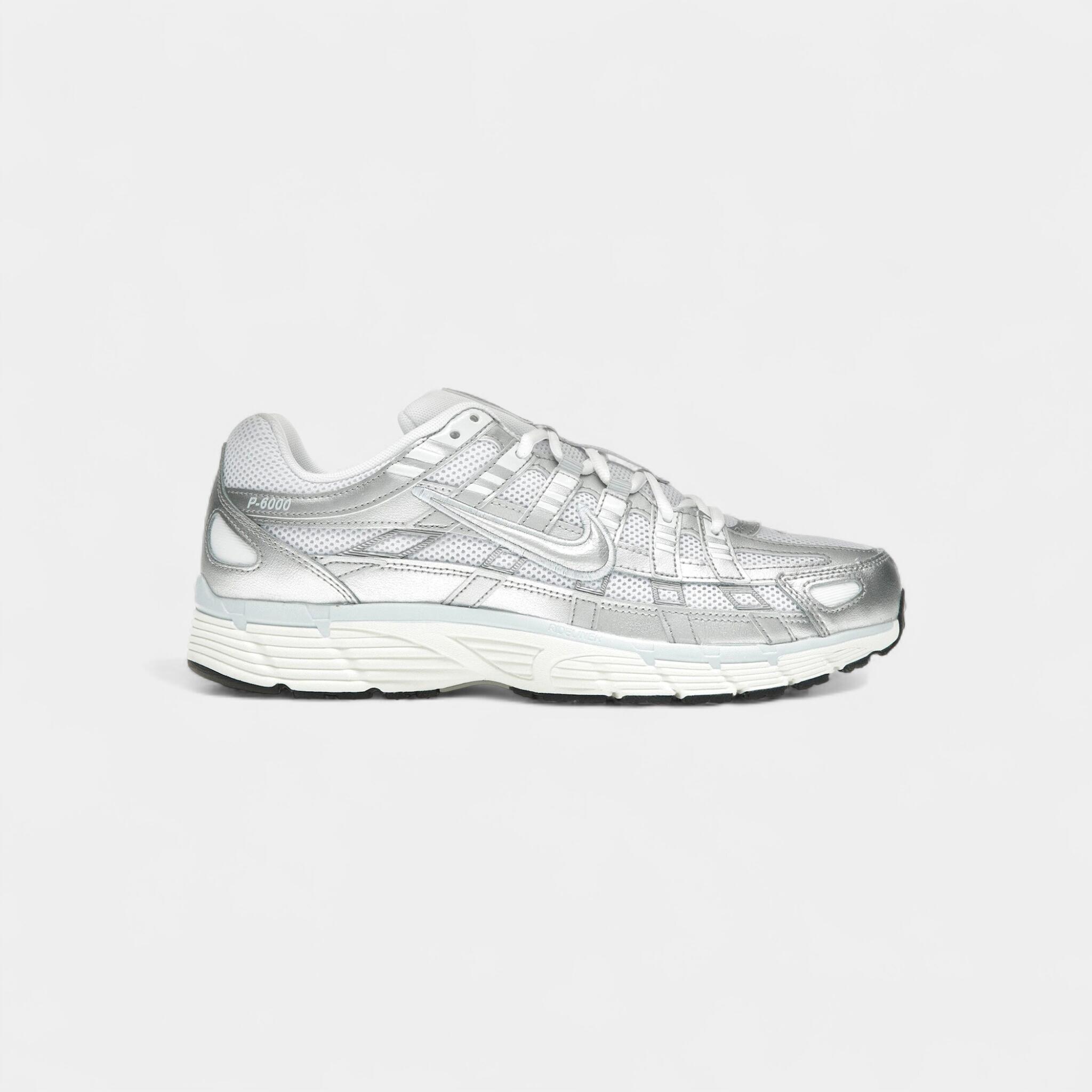 Nike P-6000 White Blue Tint Sail Metallic Silver (Women's) 1/5