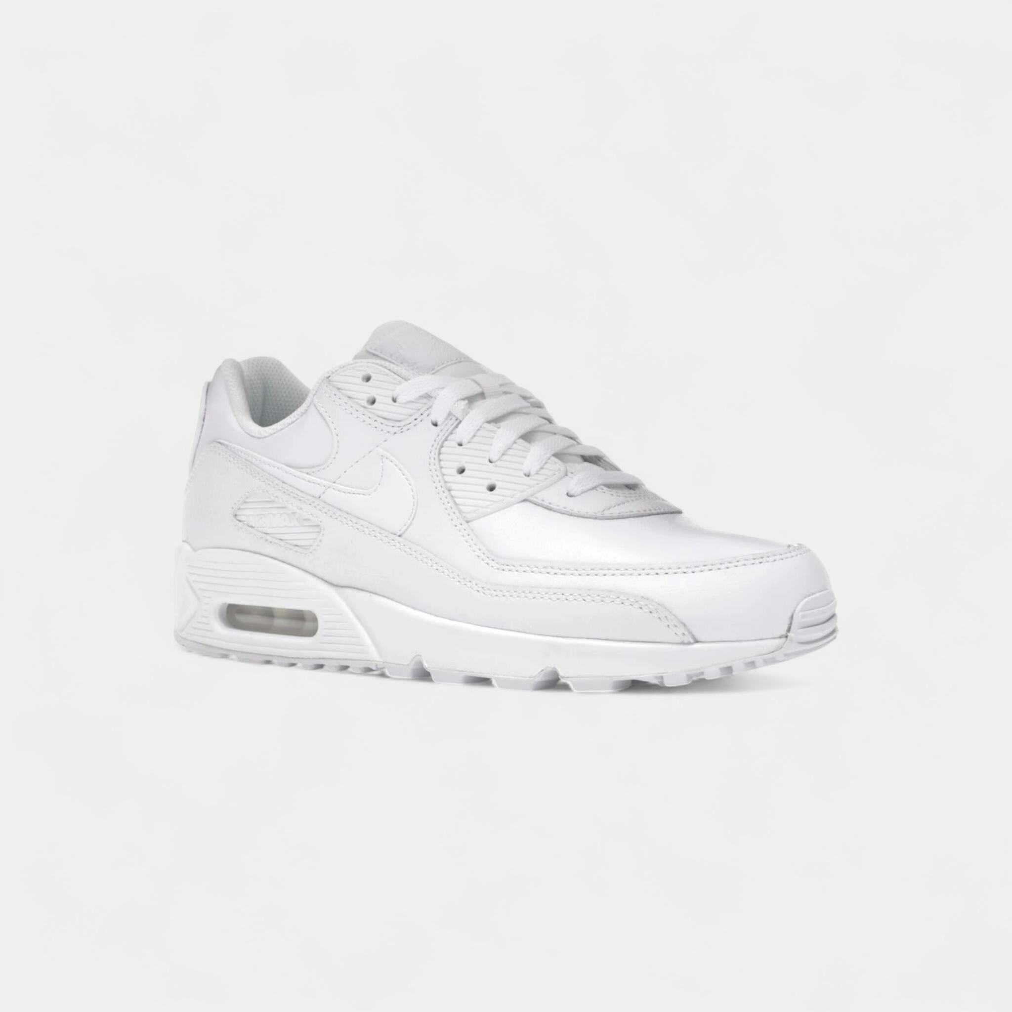Nike Air Max 90 Leather Triple White 2/5