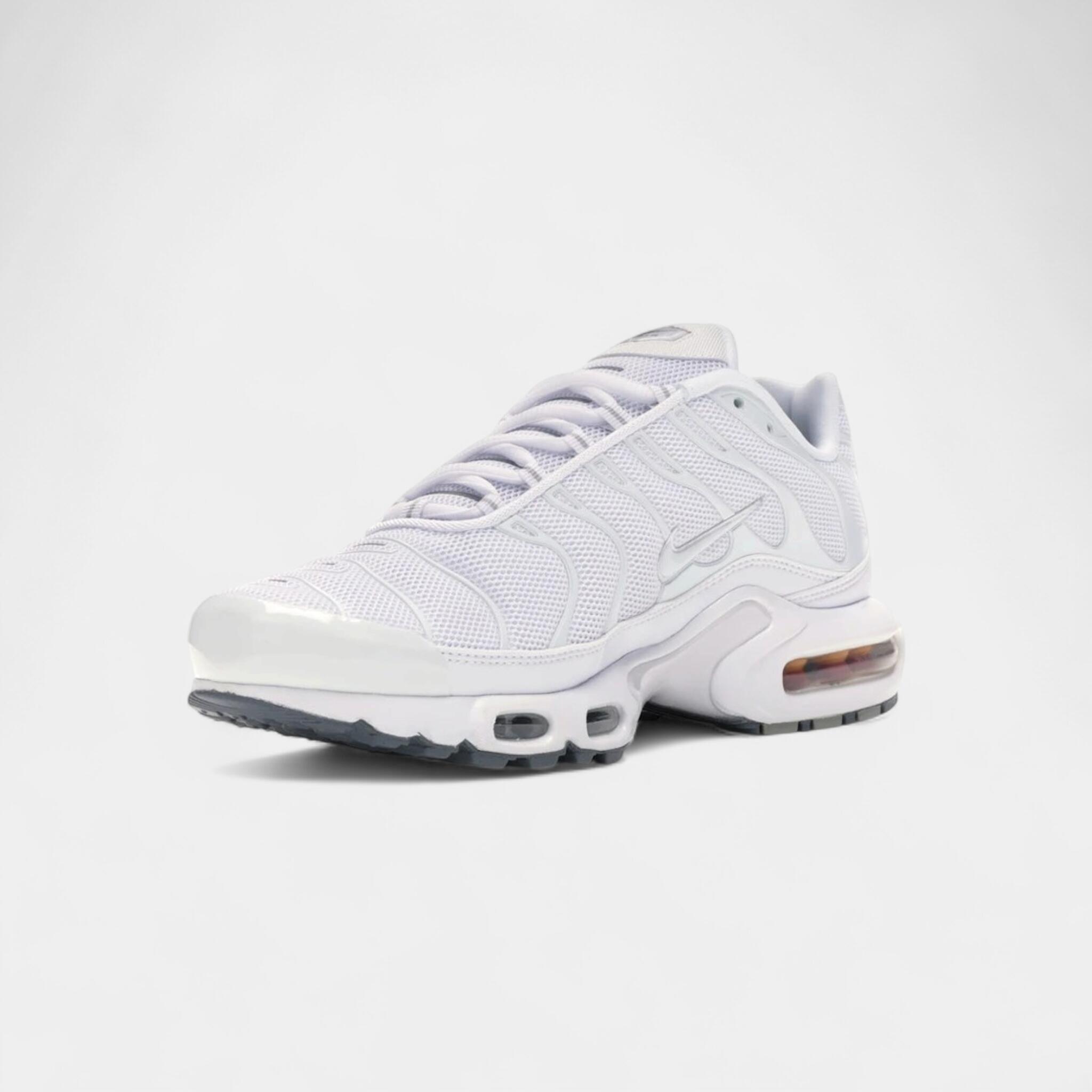 Nike Air Max Plus White 3/4