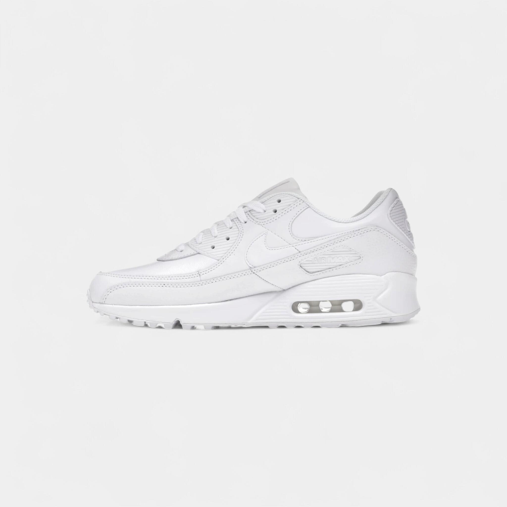 Nike Air Max 90 Leather Triple White 4/5