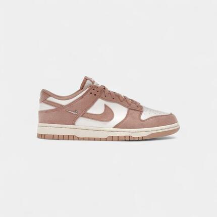 Nike Dunk Low Rose Whisper Gold Mini Swoosh (Women's)