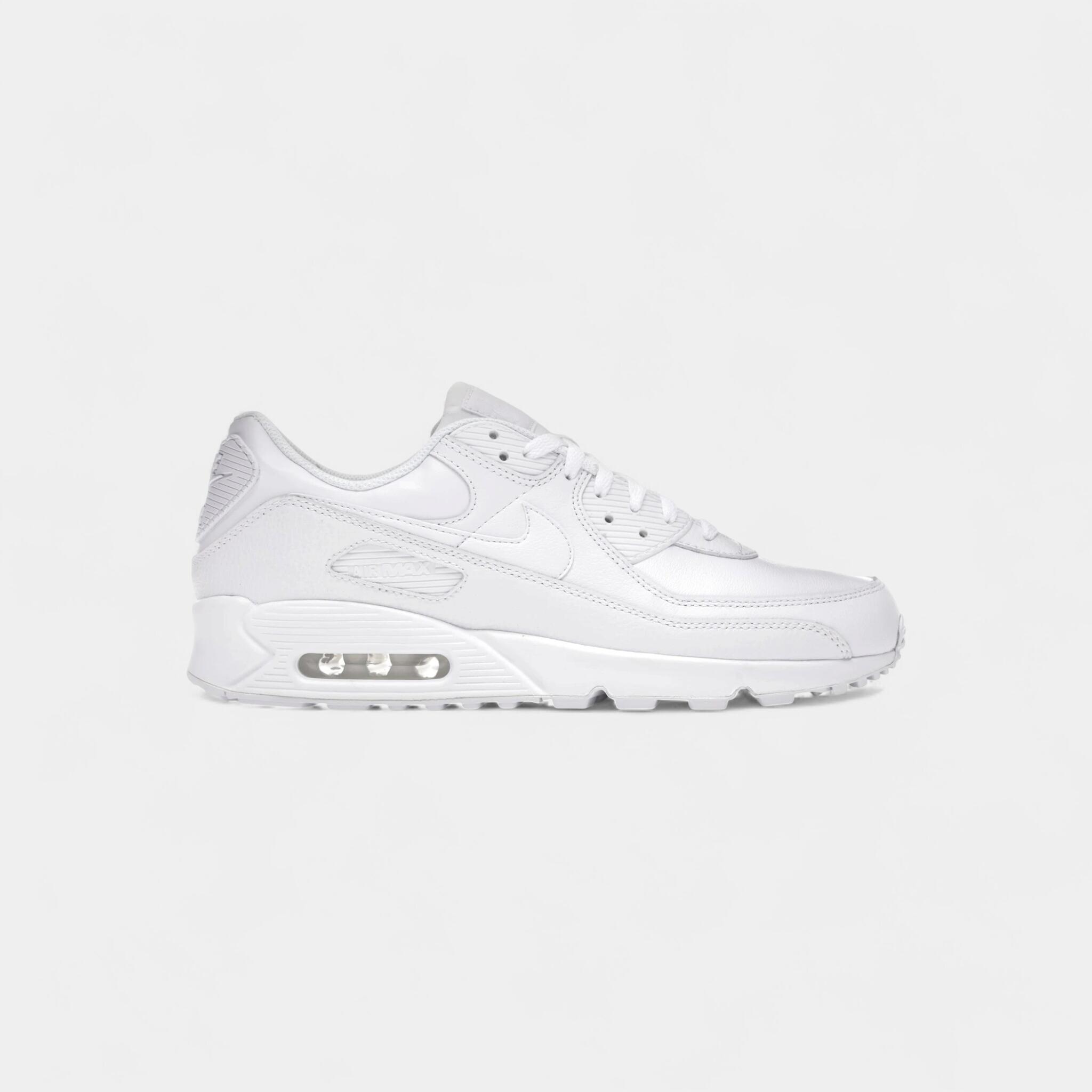 Nike Air Max 90 Leather Triple White 1/5