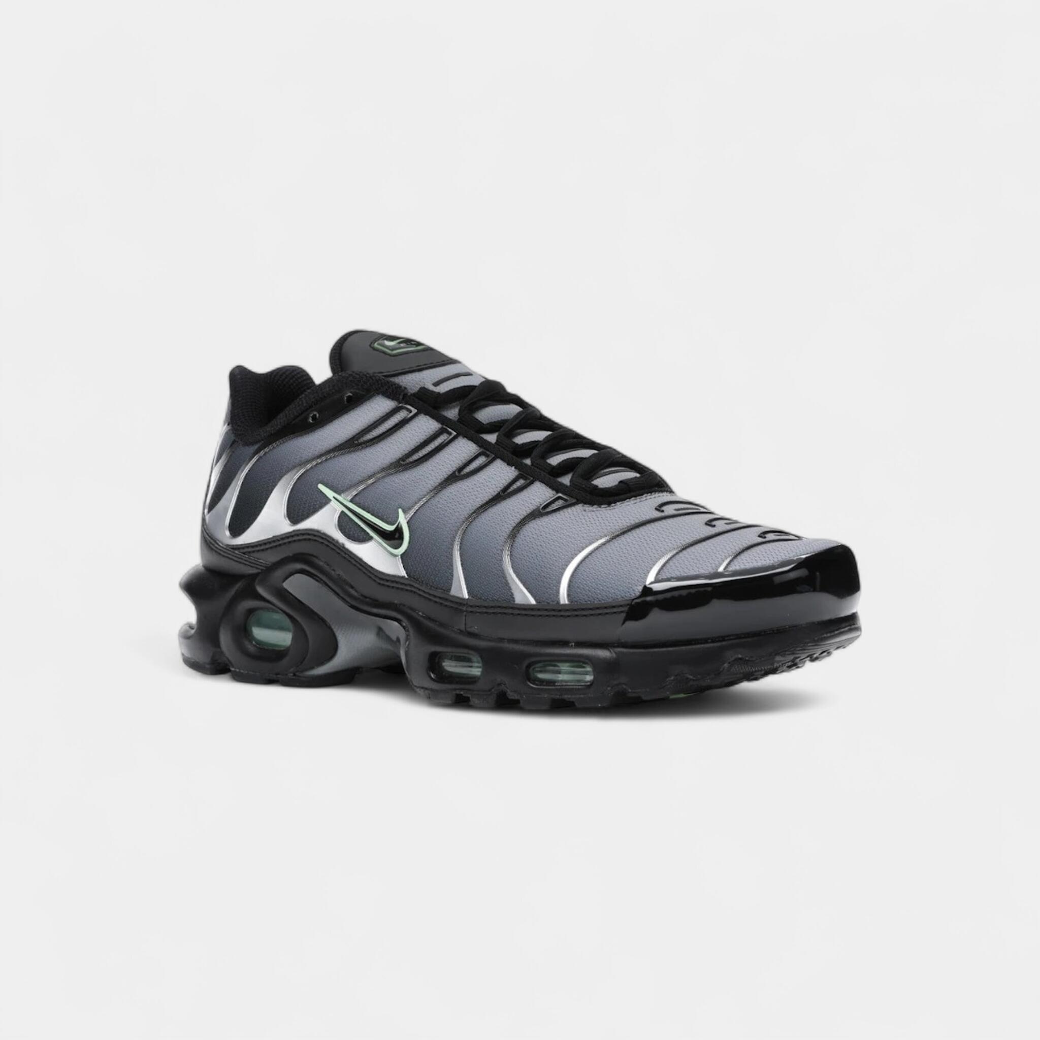 Nike Air Max Plus Black Particle Grey Vapour Green 2/4