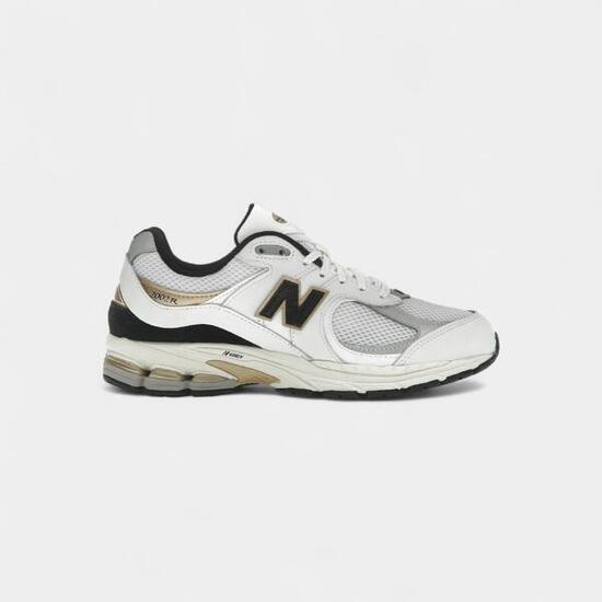 New Balance 2002R White Black Gold Metallic