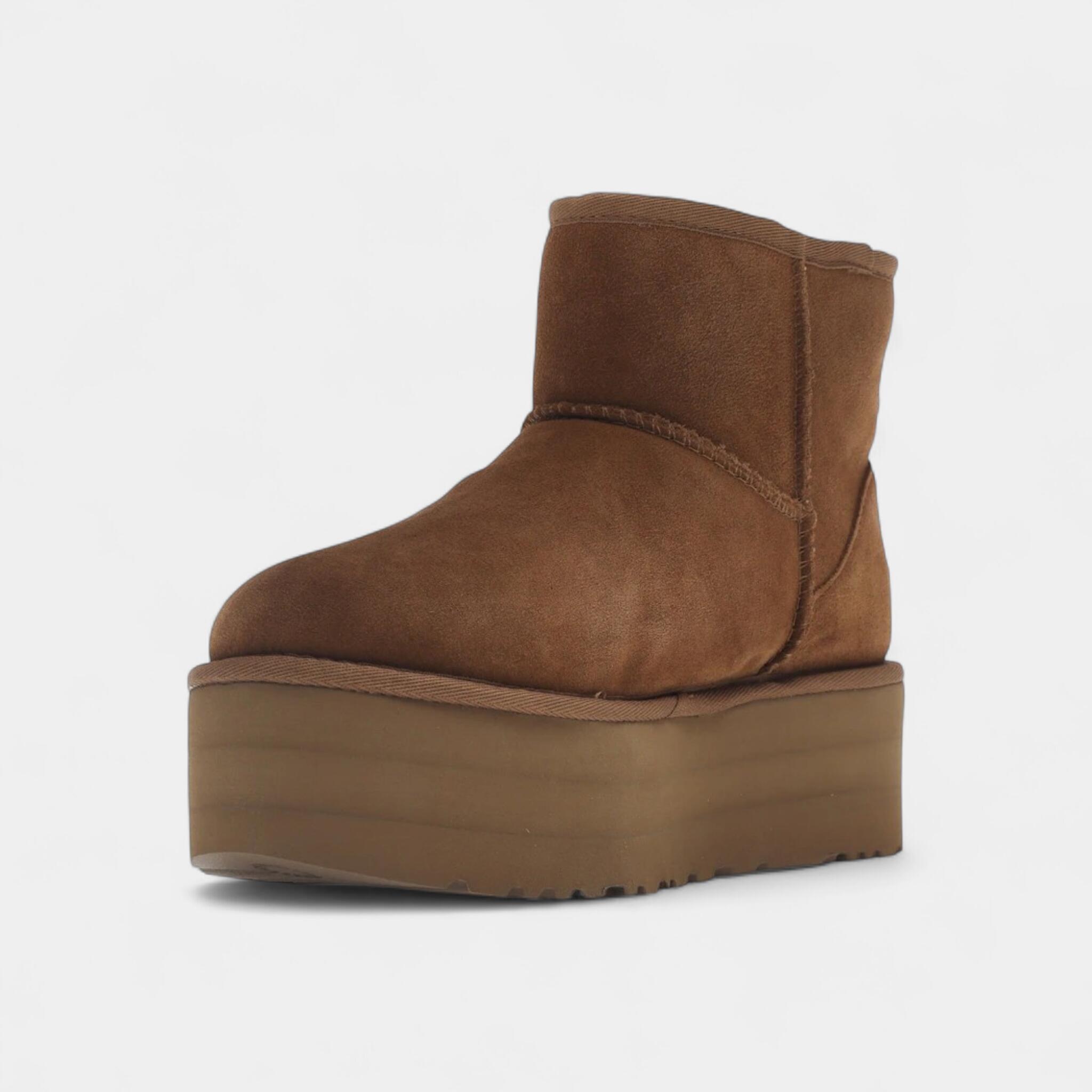 UGG Classic Mini Platform Boot Chestnut (Women's) 3/5