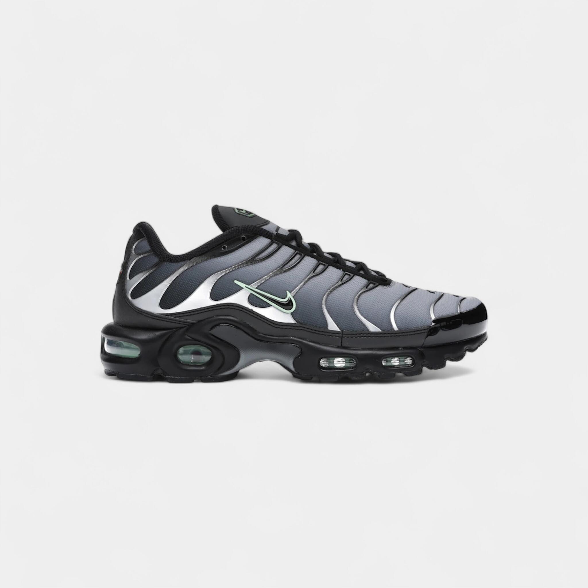 Nike Air Max Plus Black Particle Grey Vapour Green 1/4