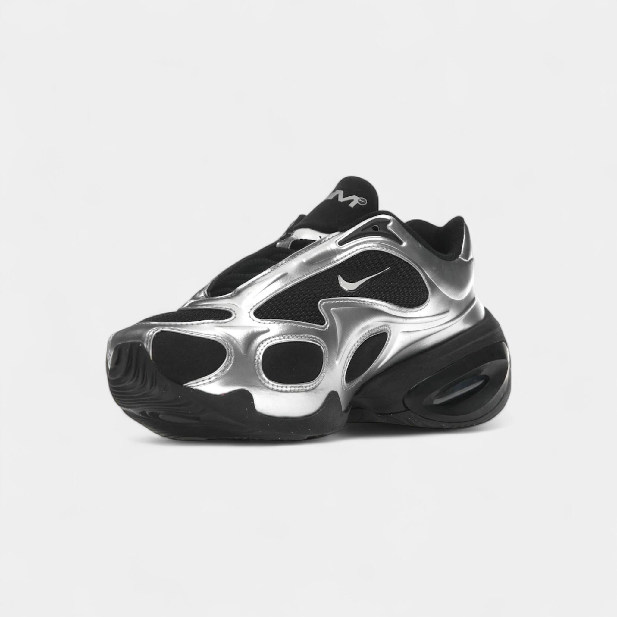 Nike Air Max Muse Black Metallic Silver (Women's) 3/4