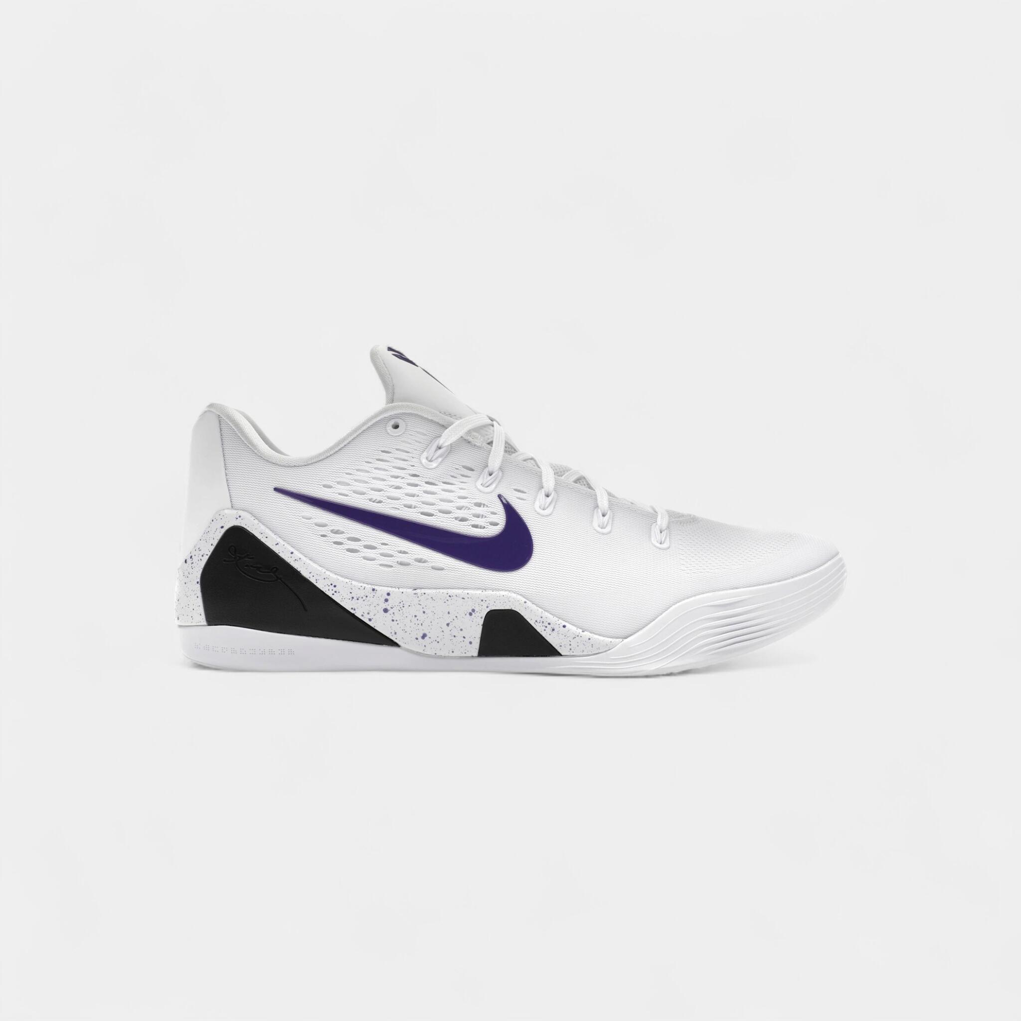 Nike Kobe 9 Elite Low EM Protro White Court Purple 1/5