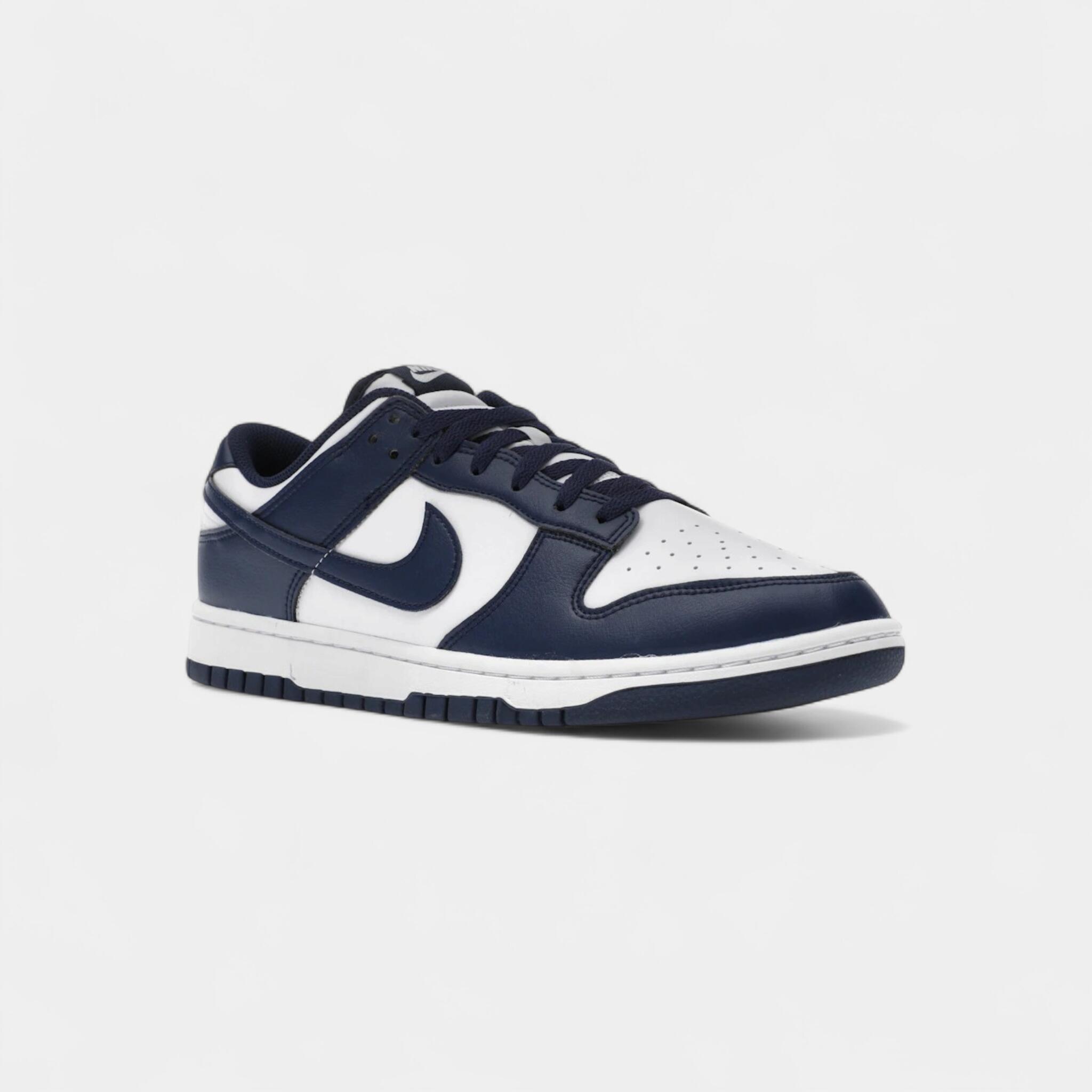 Nike Dunk Low White Midnight Navy 2/5