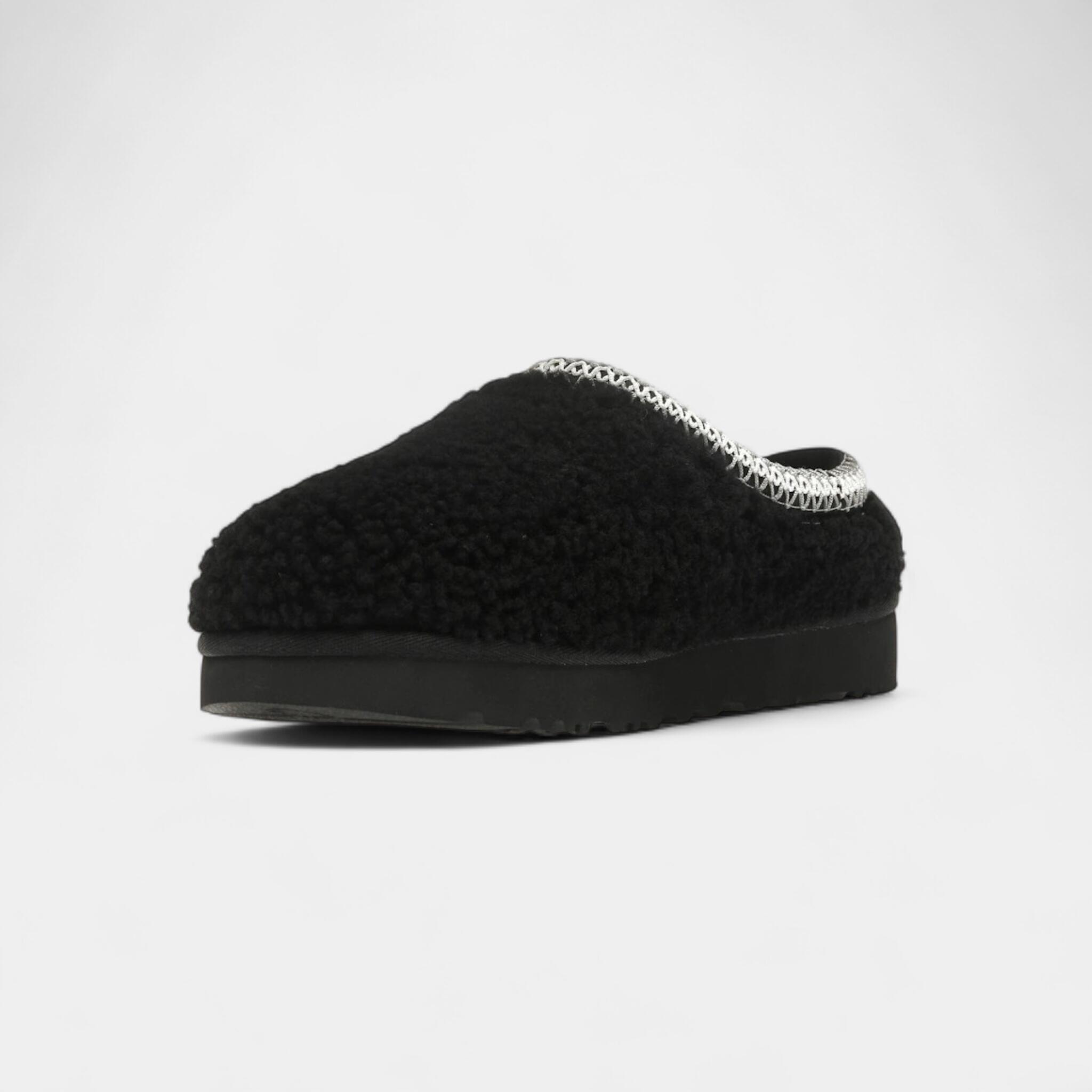 UGG Tasman Maxi Curly Slipper Black (Women's) 3/5
