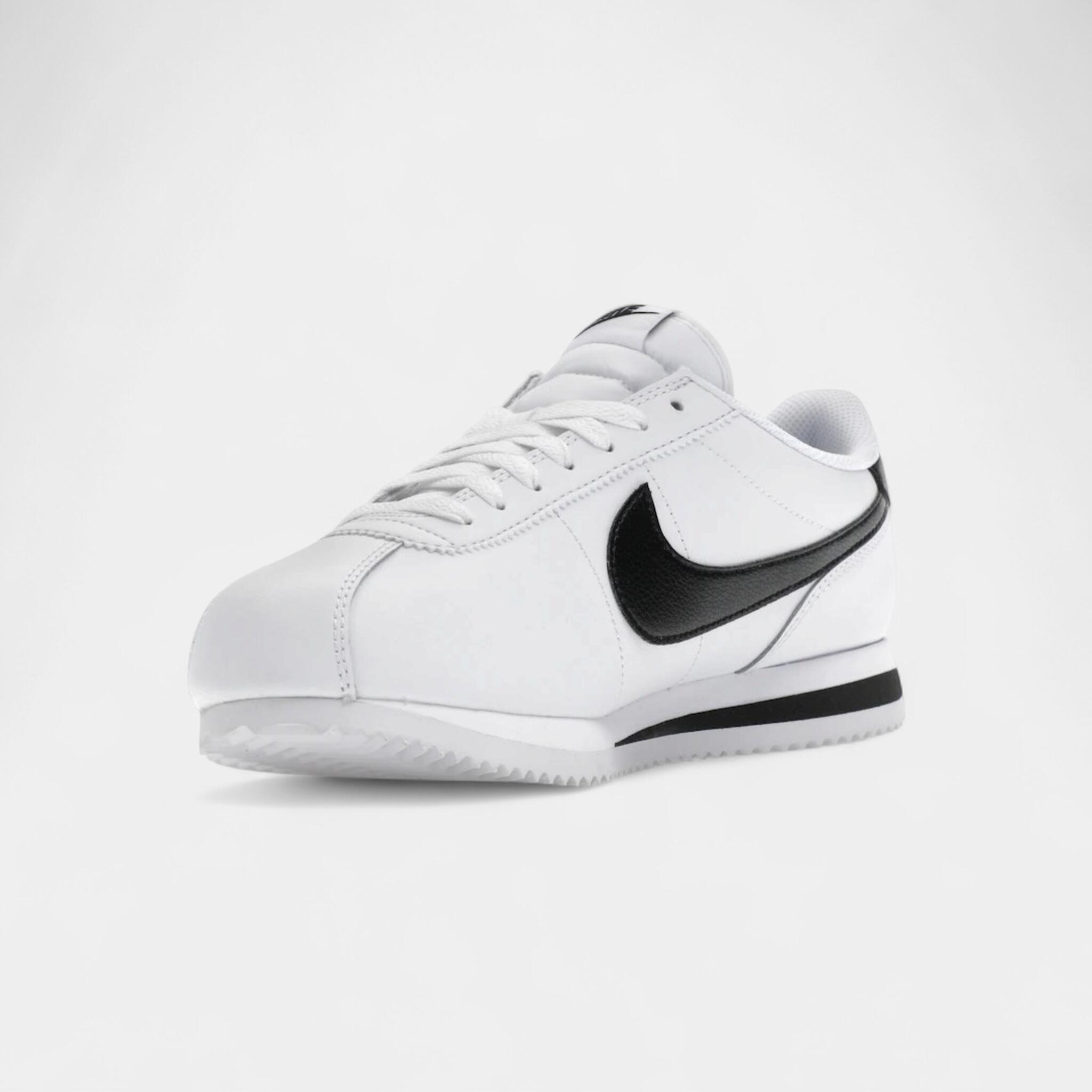 Nike Cortez Leather White Black (Women's) 3/5