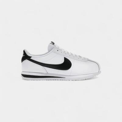 Nike cortez leather white black (women's)