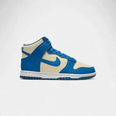 Nike dunk high next nature light khaki star blue (women's)