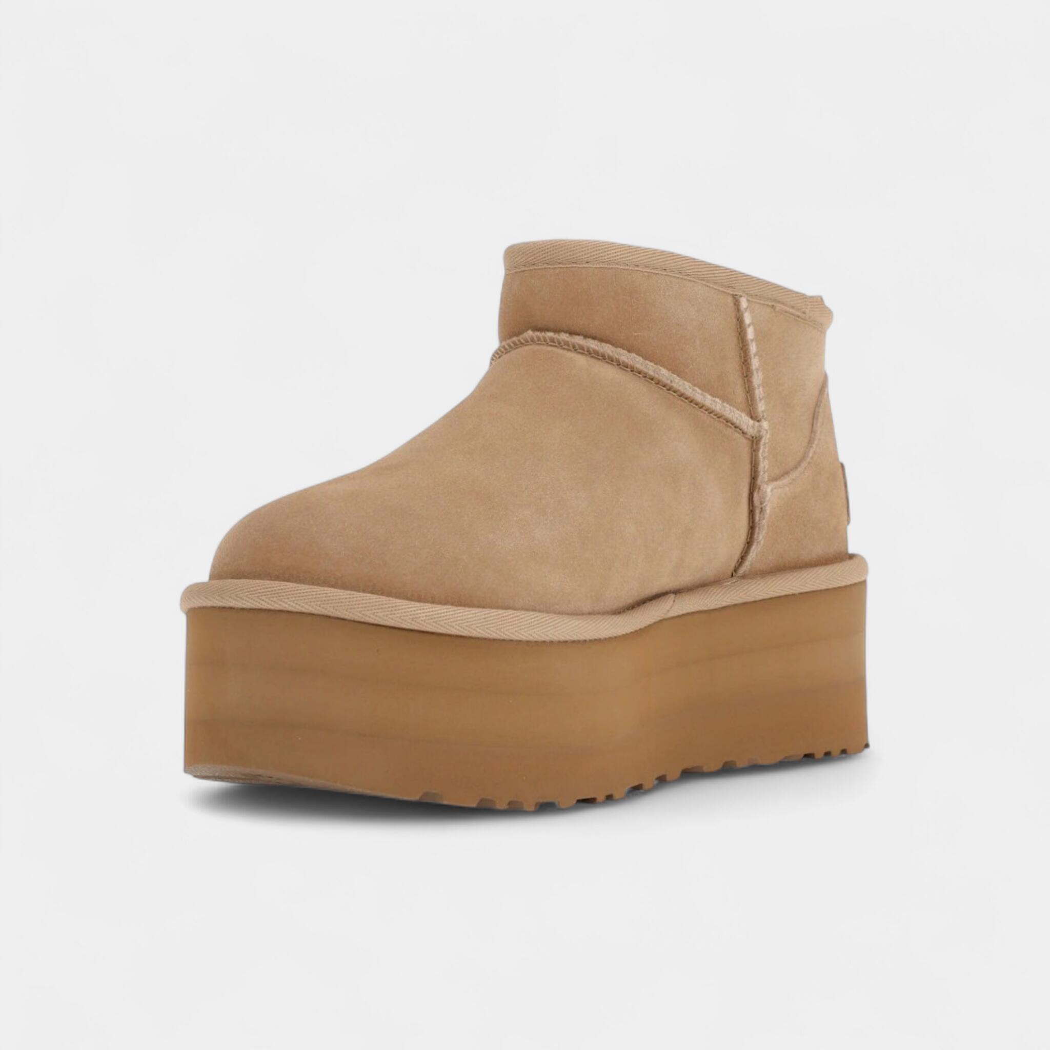 UGG Classic Ultra Mini Platform Boot Sand (Women's) 3/5