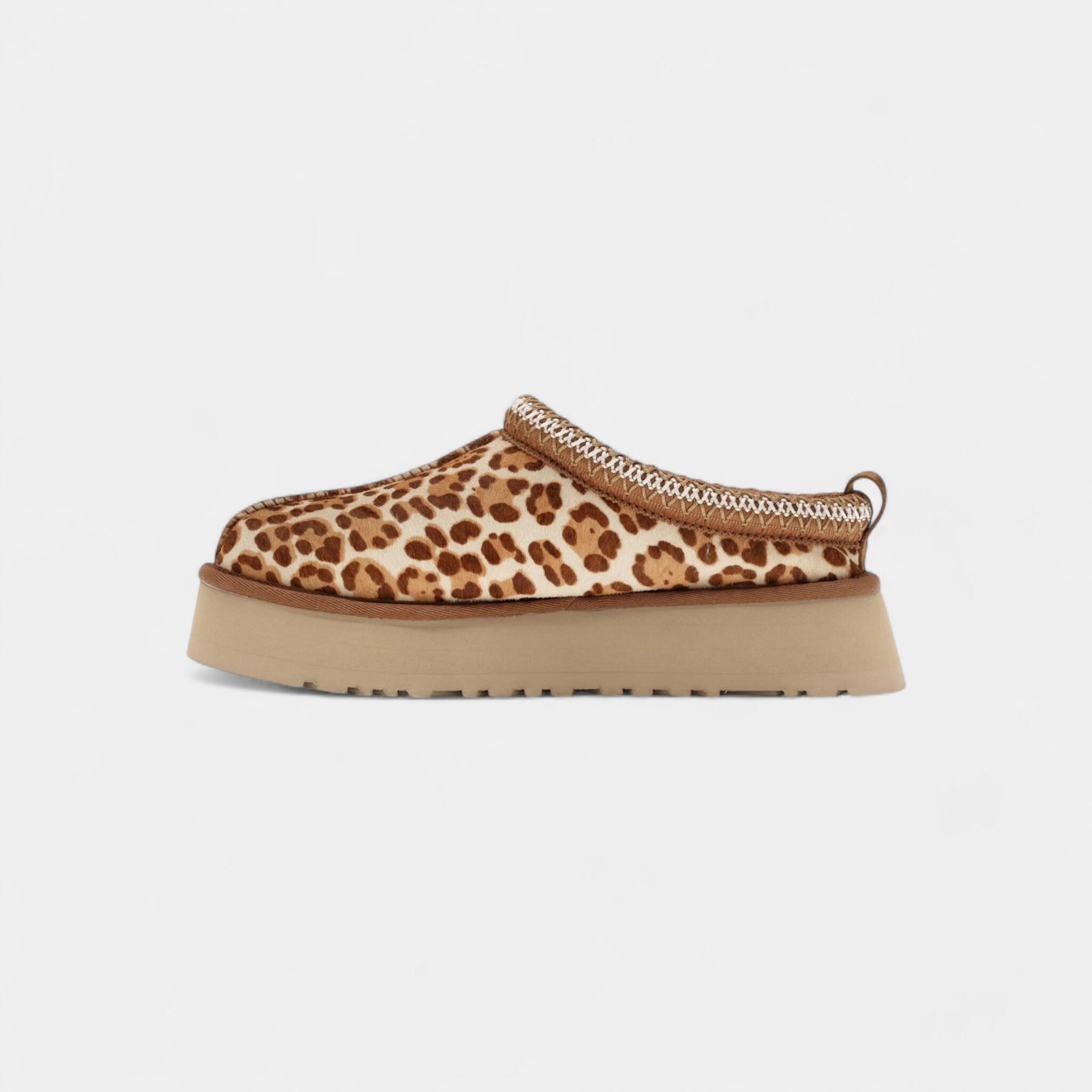 UGG Tazz Plains Slipper Felicity Leopard Jasmine (Women's) 4/5