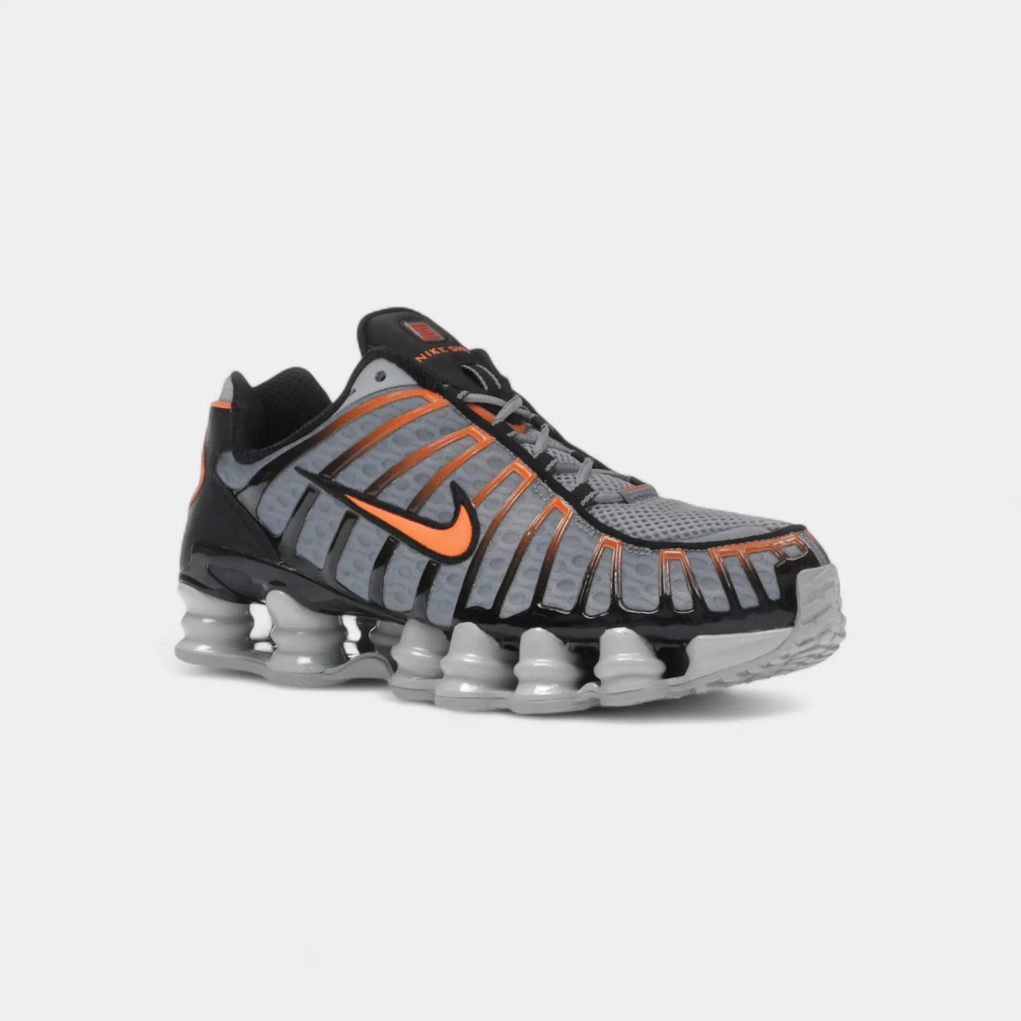 Nike Shox TL Light Smoke Grey Black Bright Mandarin 2/5
