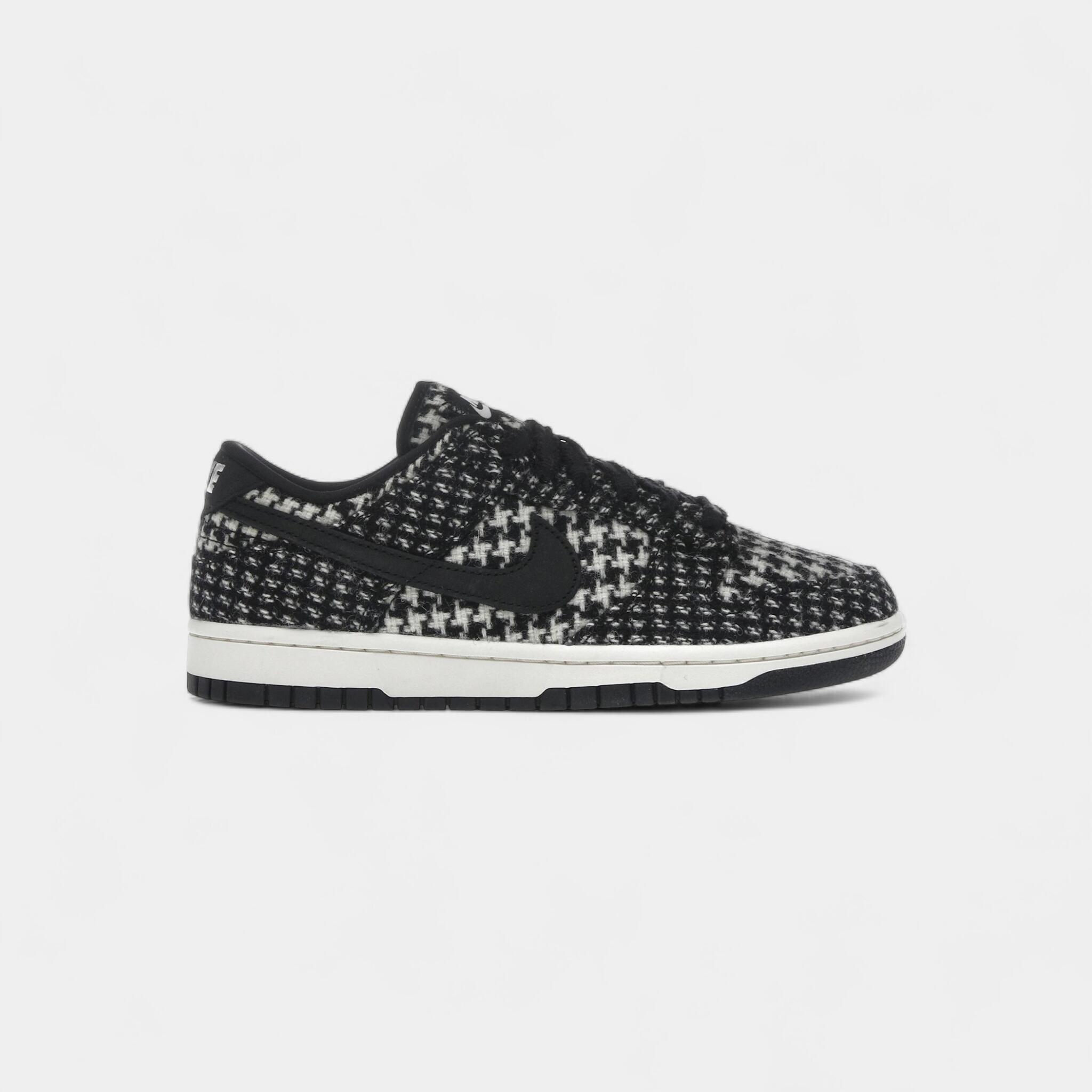 Nike Dunk Low Harris Tweed White Black Multi (Women's) 1/5