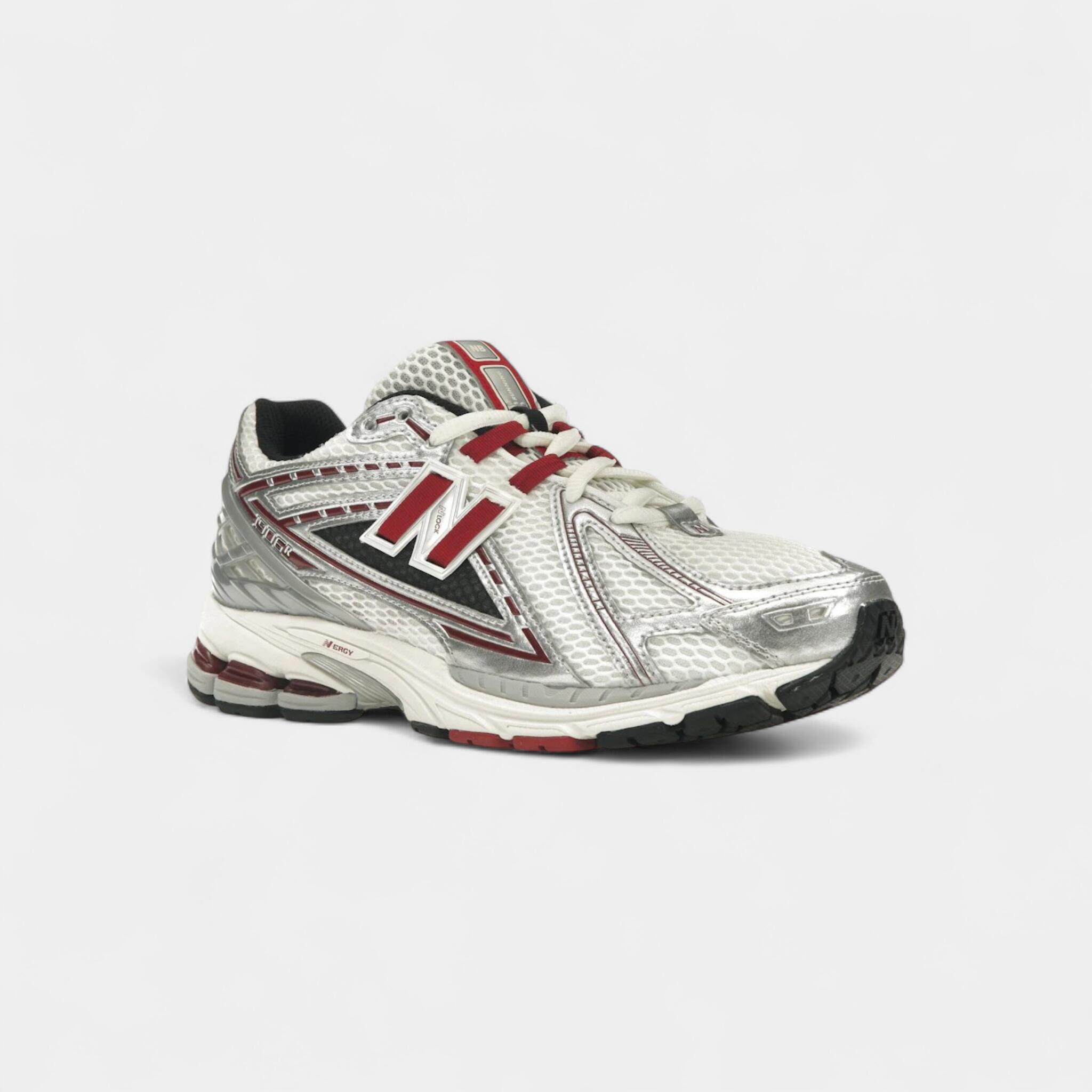 New Balance 1906R Silver Classic Crimson 2/4